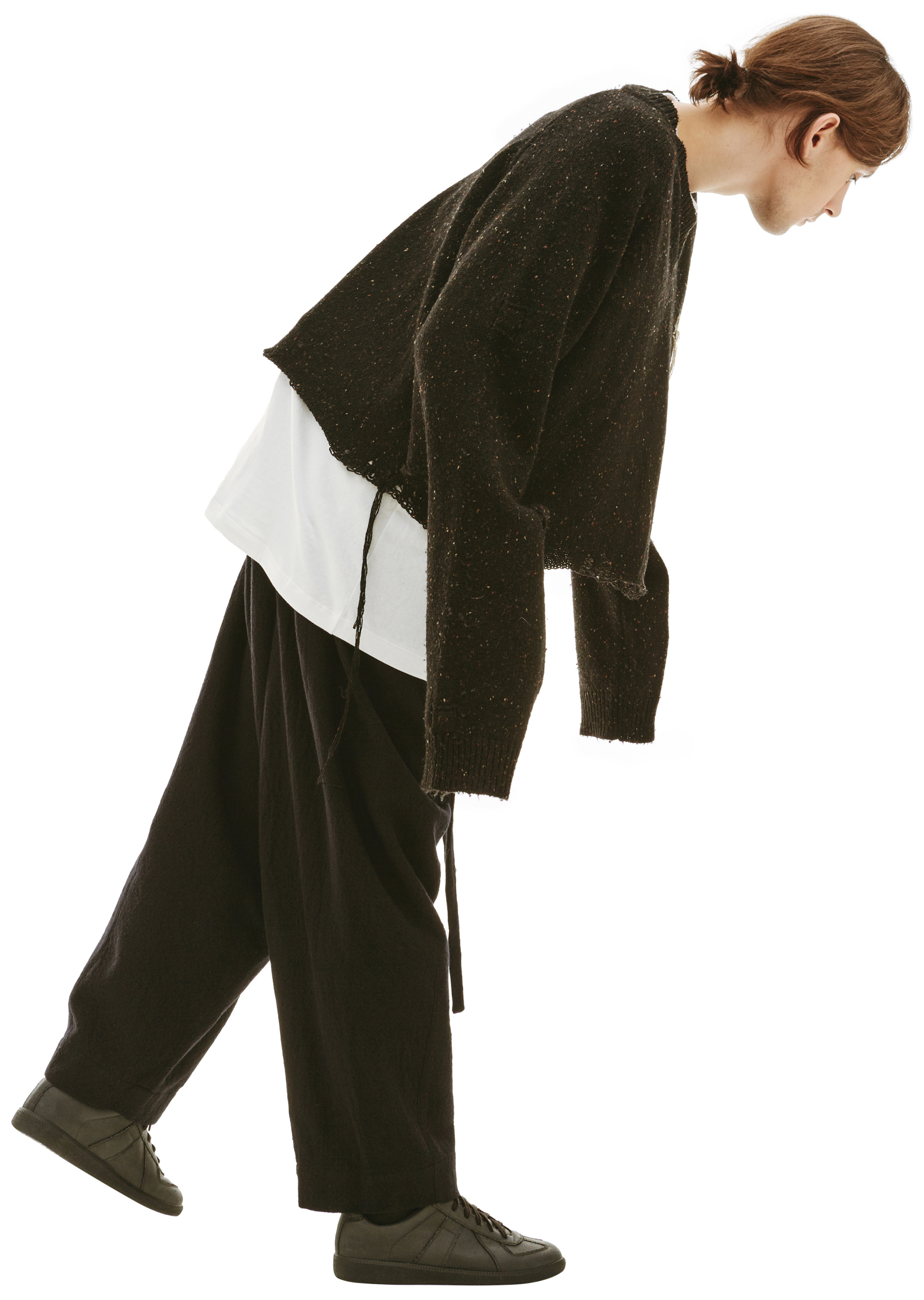 Doublet Укороченный рваный свитер