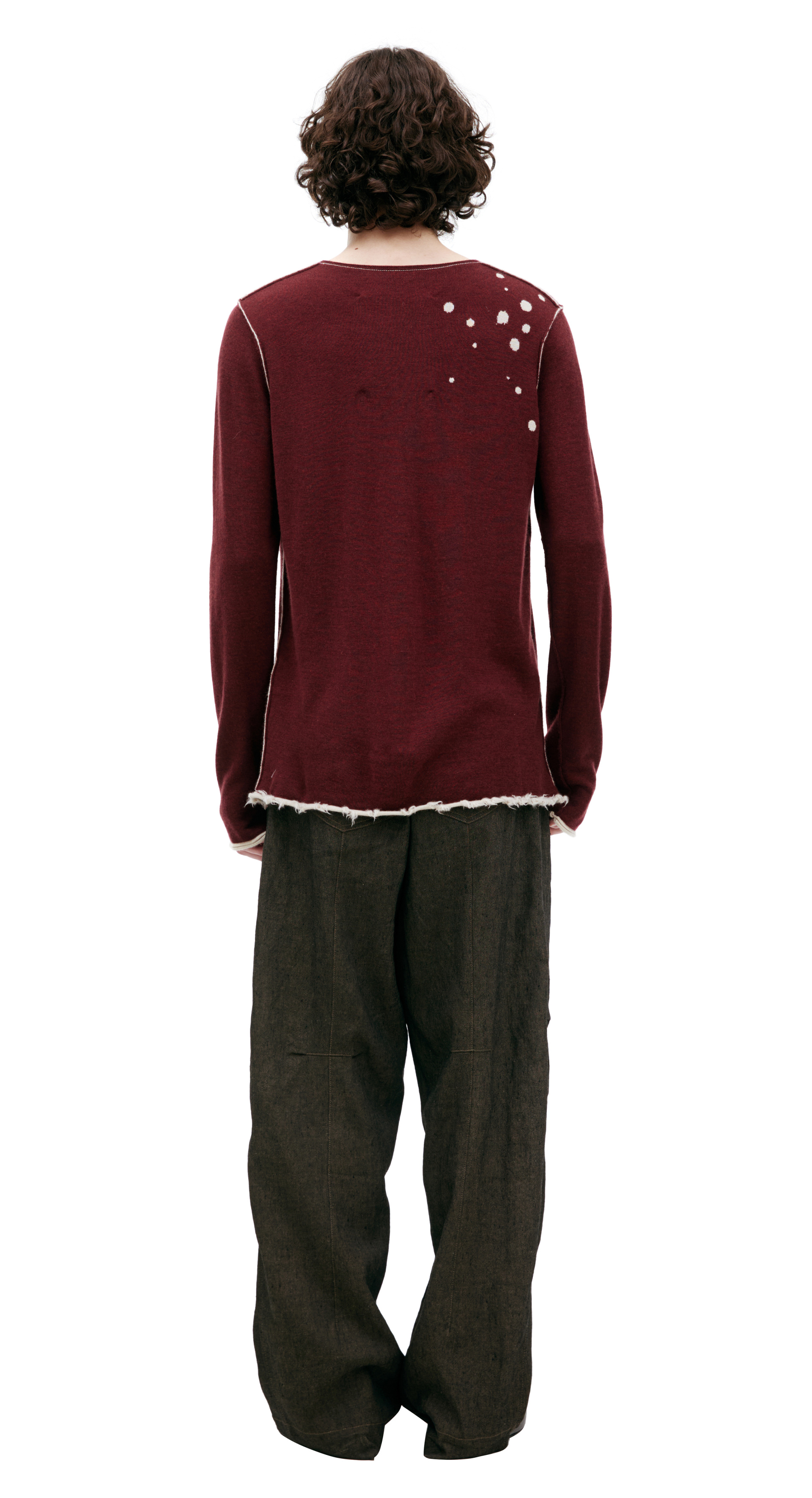 Ziggy Chen Свитер с эффектом краски