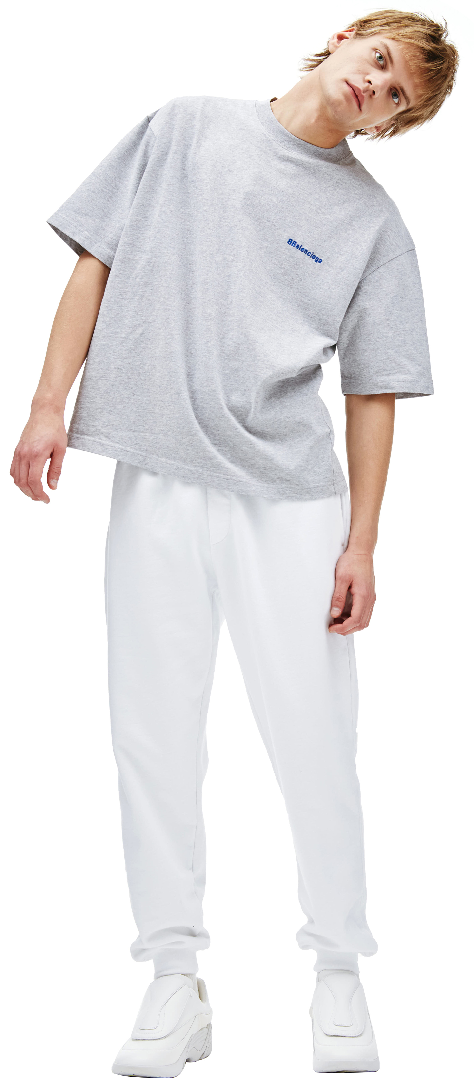 Balenciaga Хлопковая футболка с логотипом BB