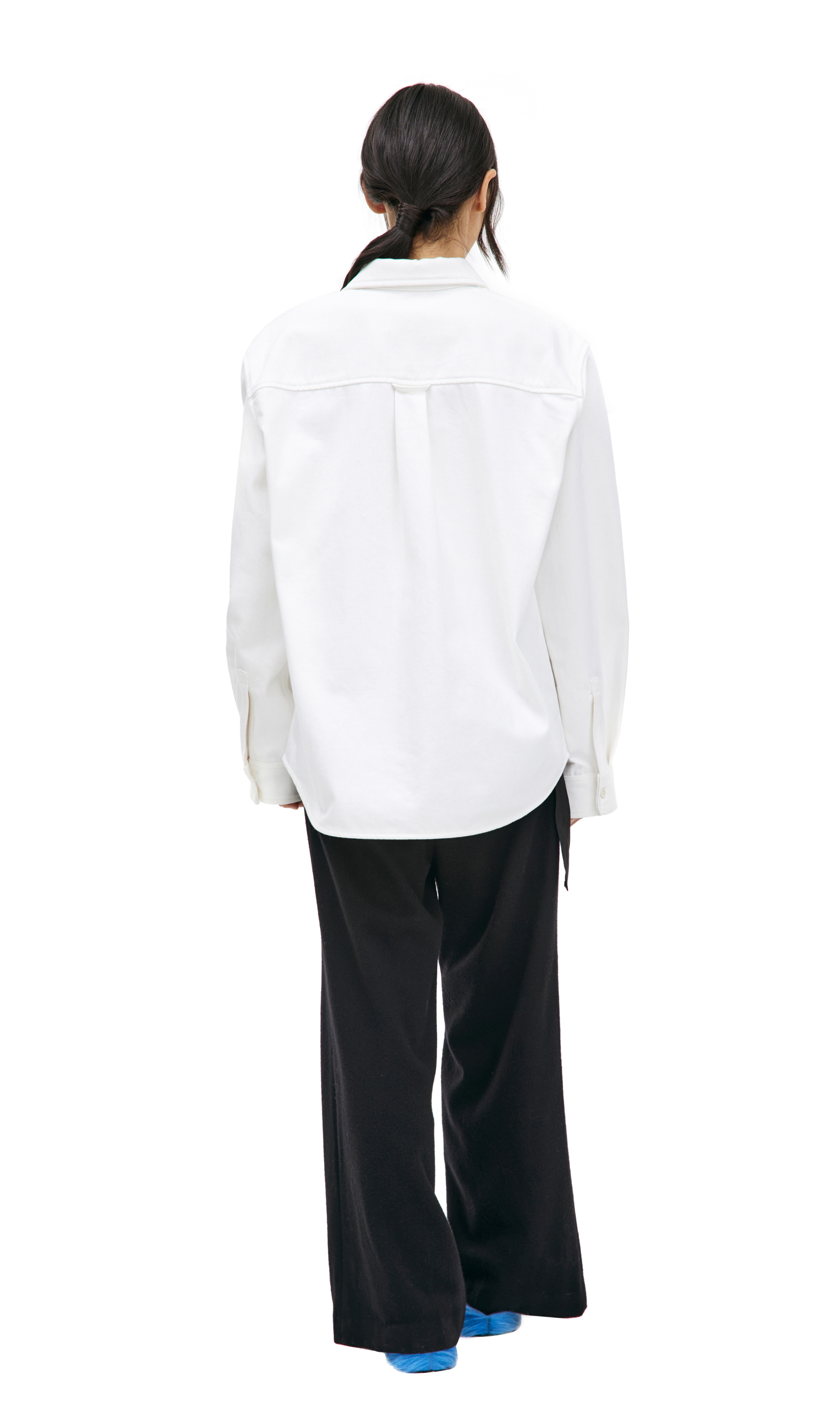 Jil Sander Джинсовая рубашка с накладными карманами