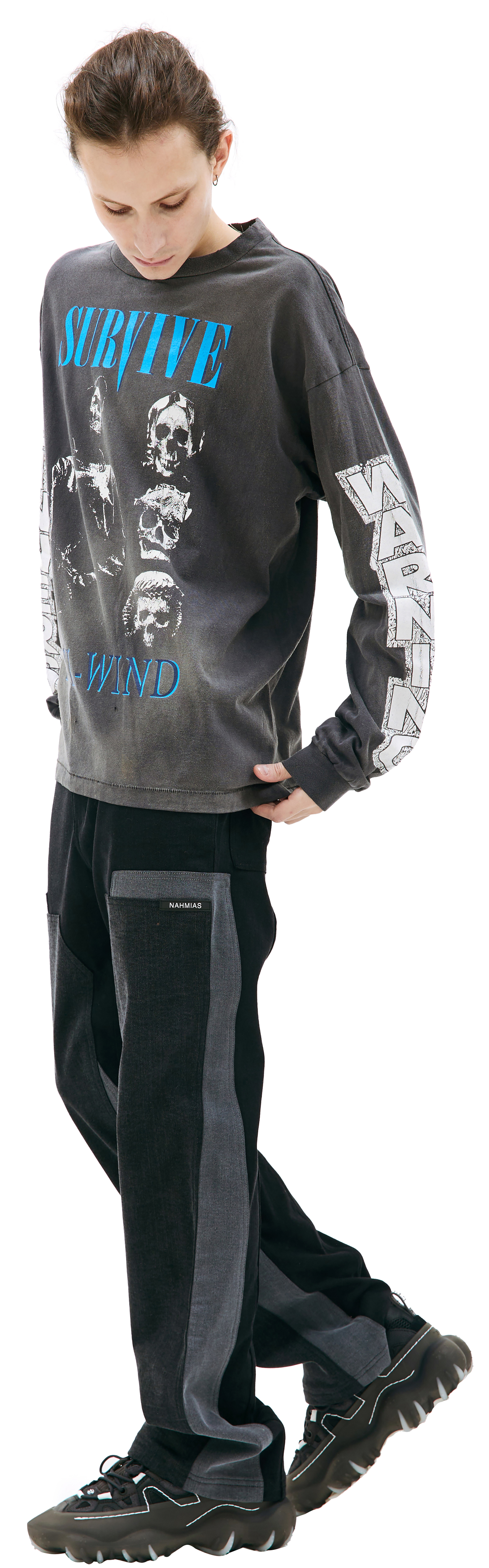 Saint Michael Лонгслив с принтом \'Survive\'