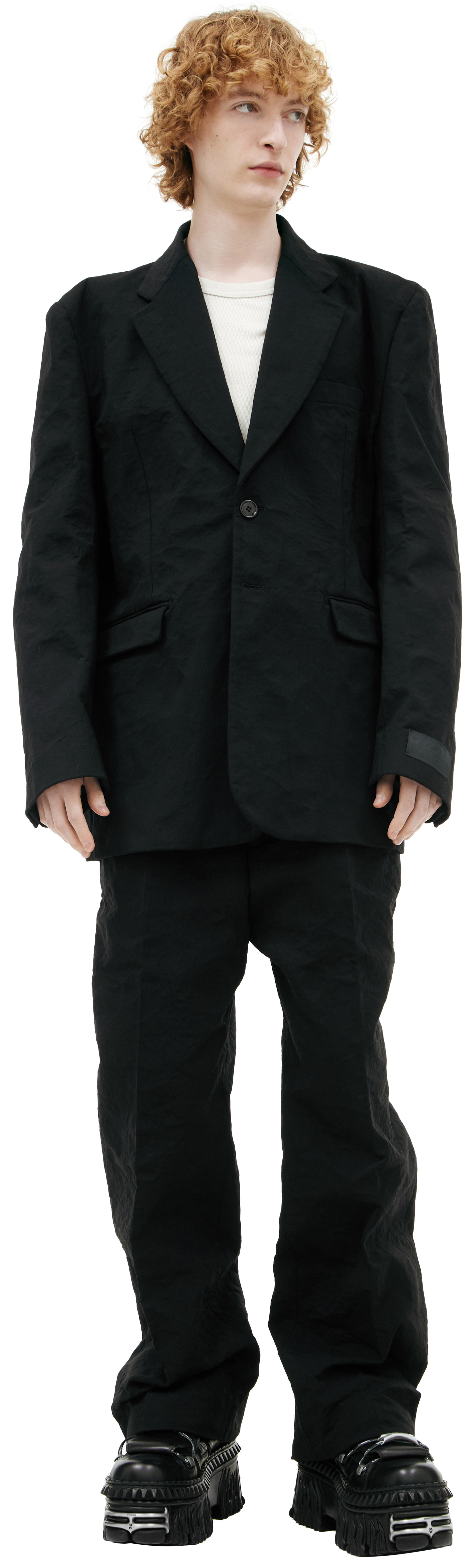 VETEMENTS Пиджак с мятым эффектом