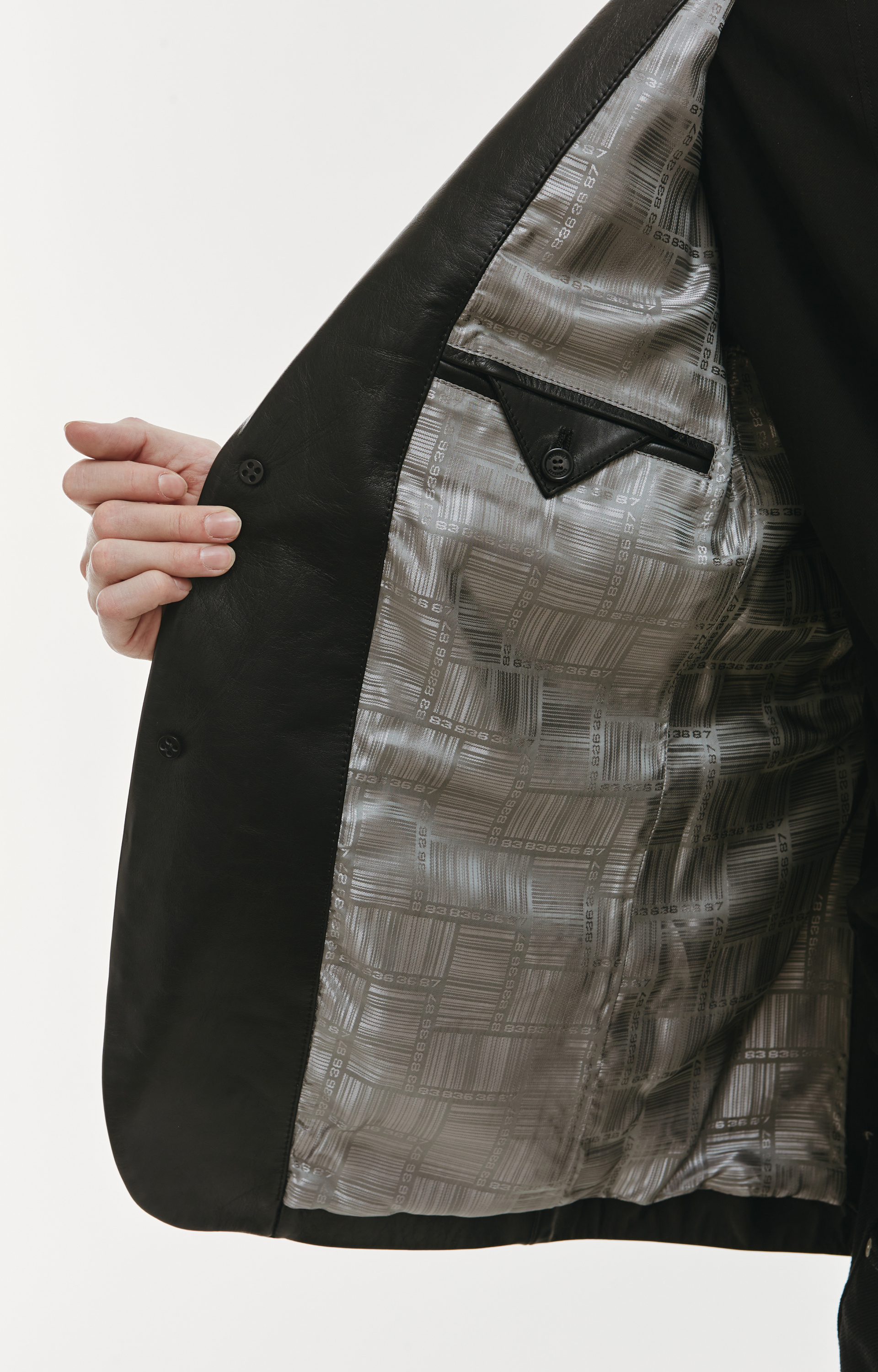 VTMNTS Оверсайз пиджак из кожи