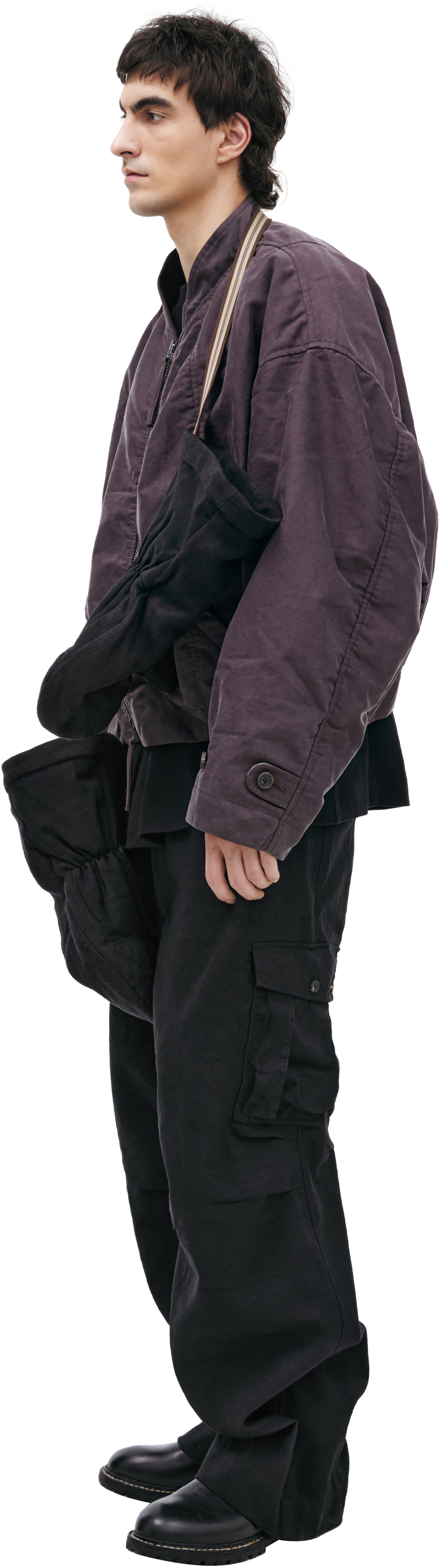 Ziggy Chen Фиолетовый бомбер