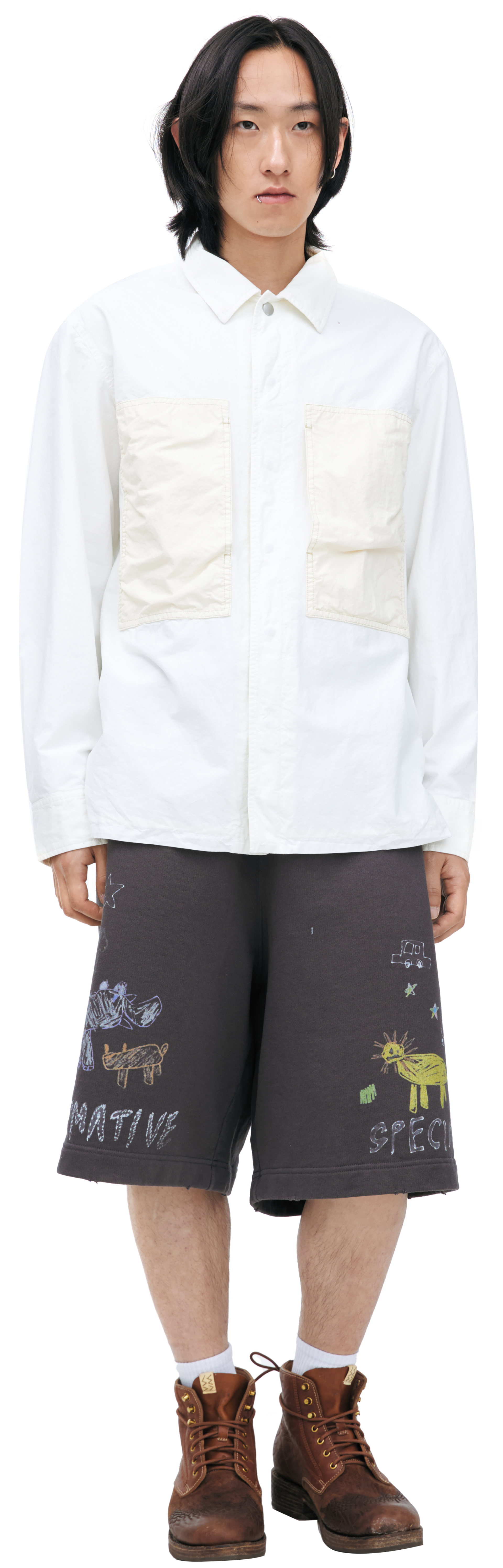 Jil Sander Рубашка с накладными карманами