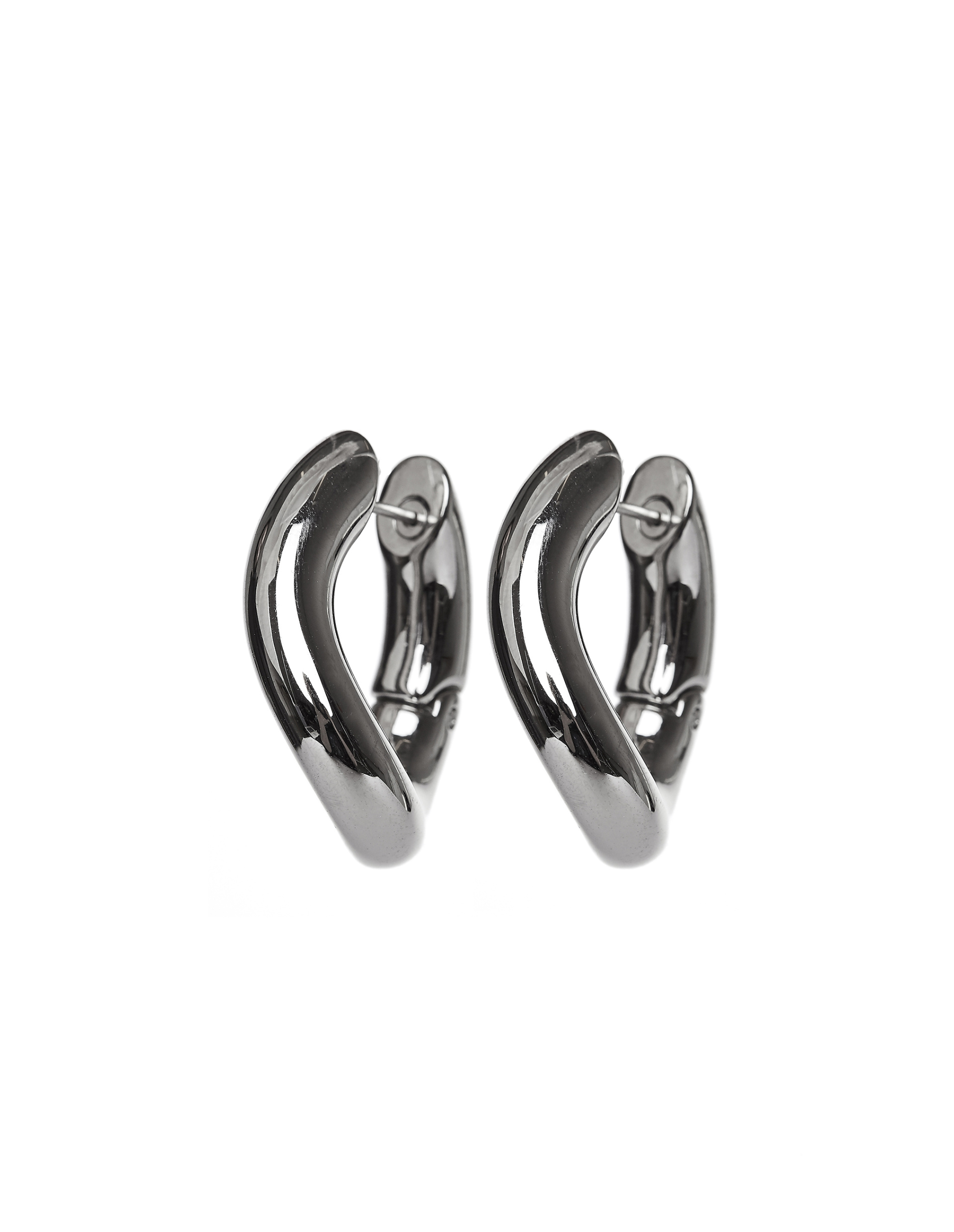 Balenciaga Серебристые серьги Loop