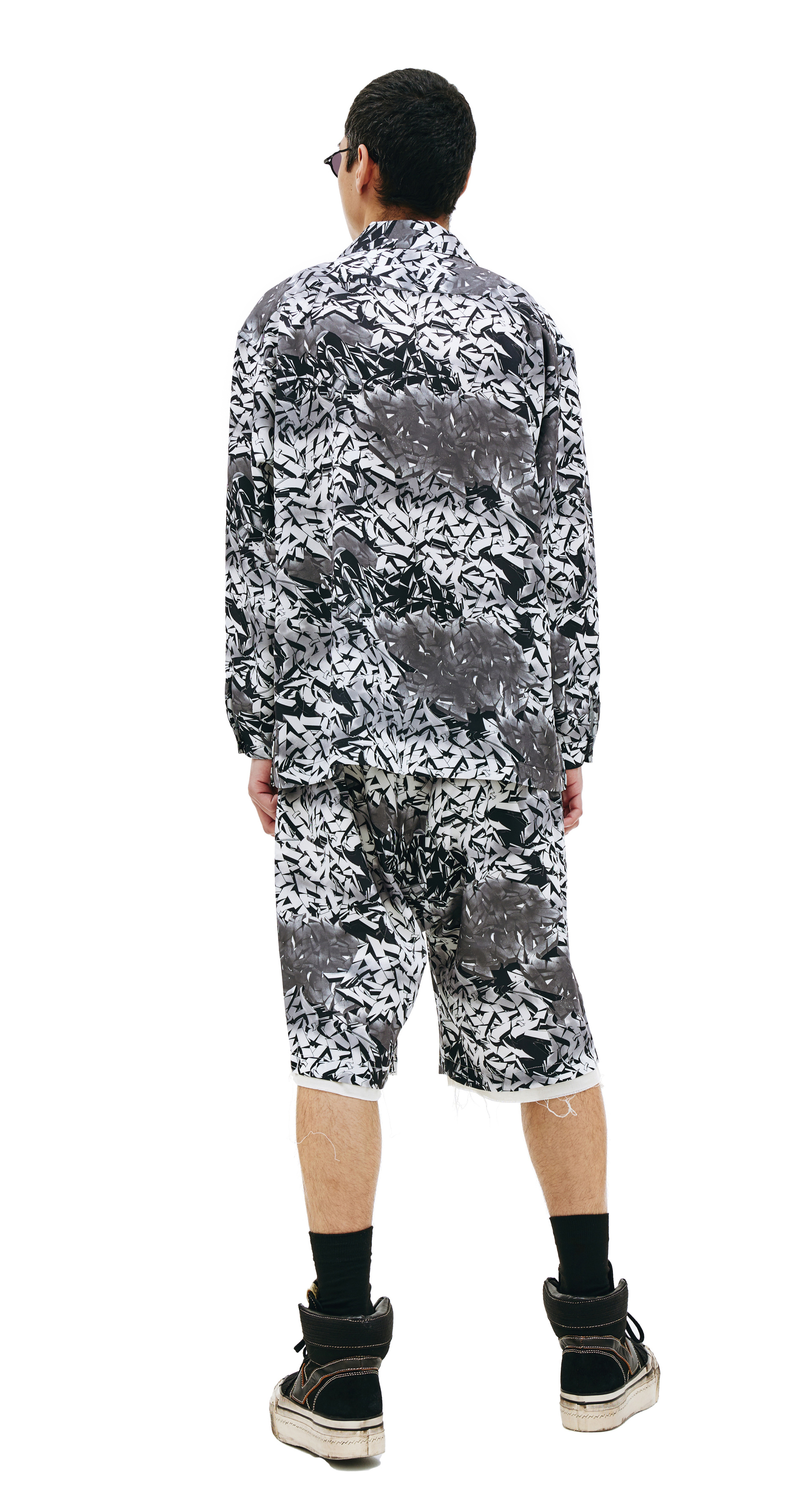 Children of the discordance Рубашка с монопринтом граффити