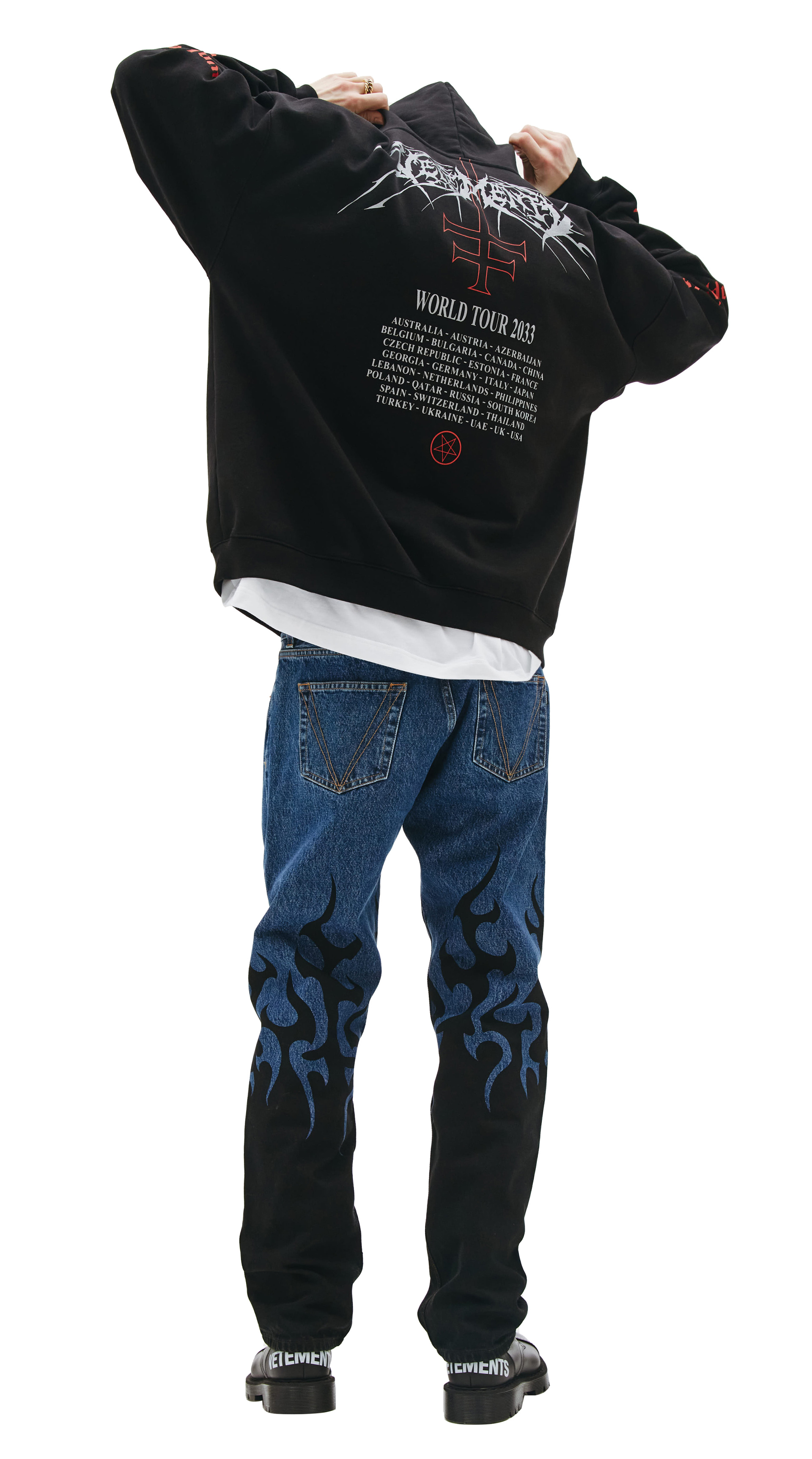 VETEMENTS Худи World Tour с патчами
