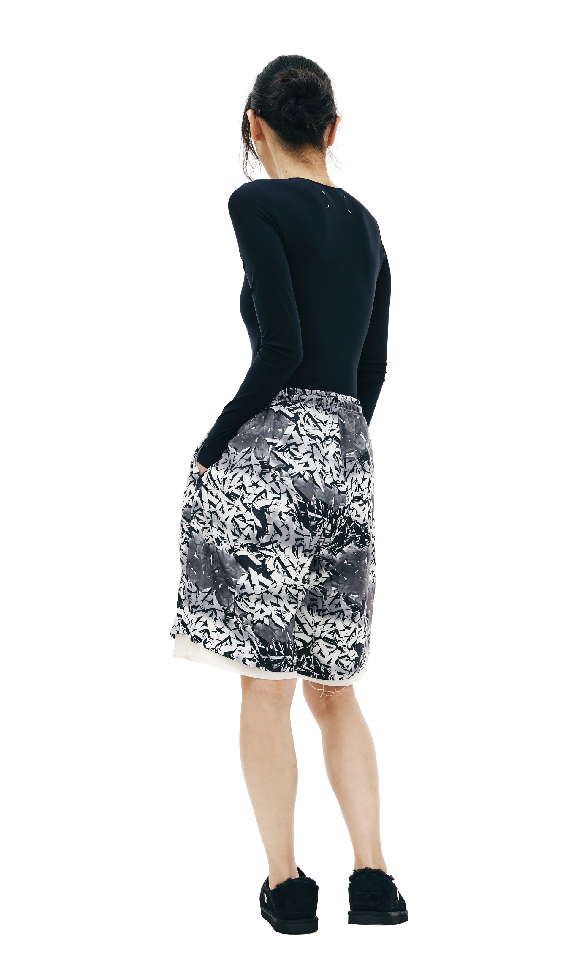 Children of the discordance Шорты с монопринтом граффити