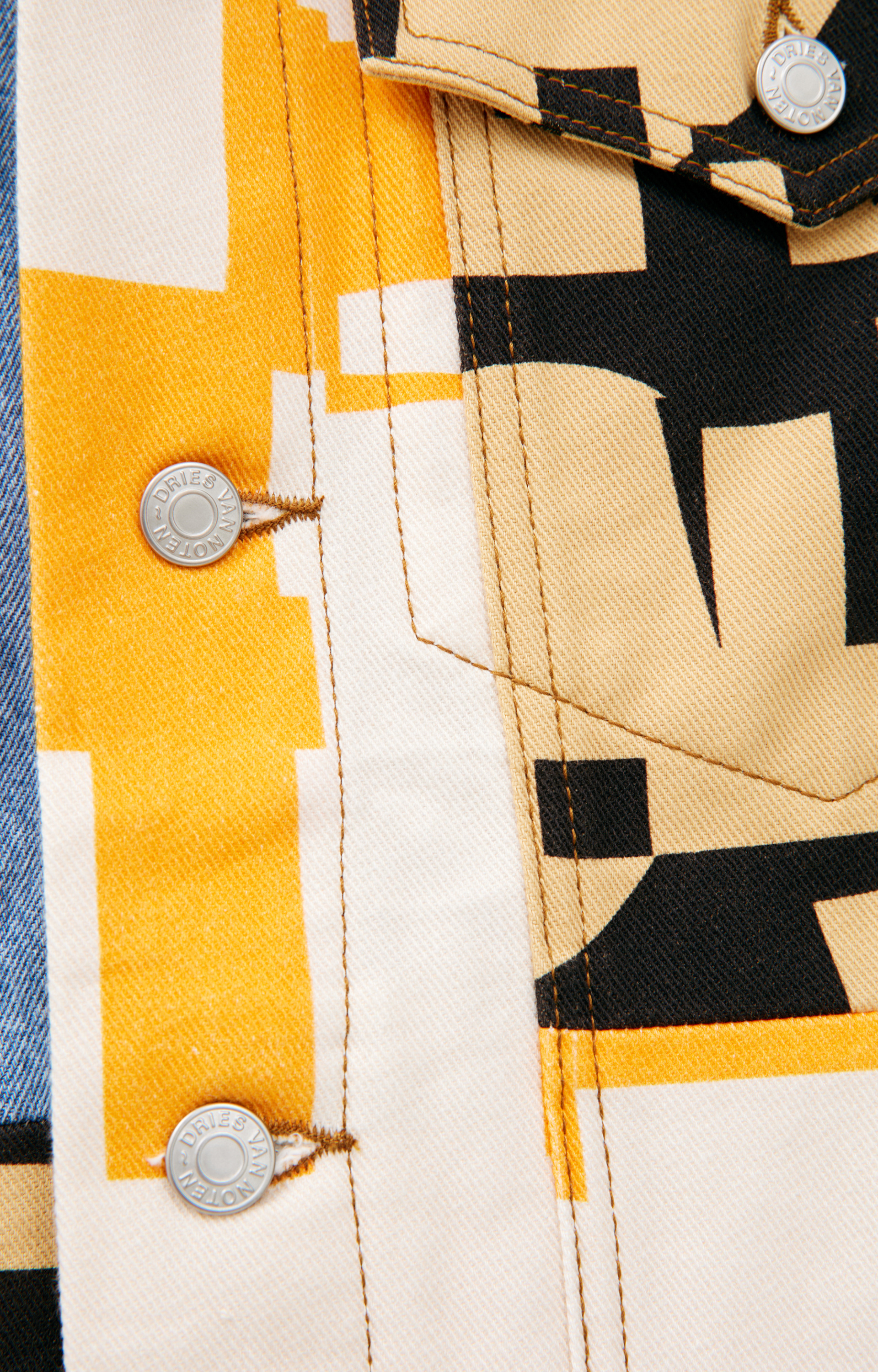 Dries Van Noten Куртка в стиле пэтчворк