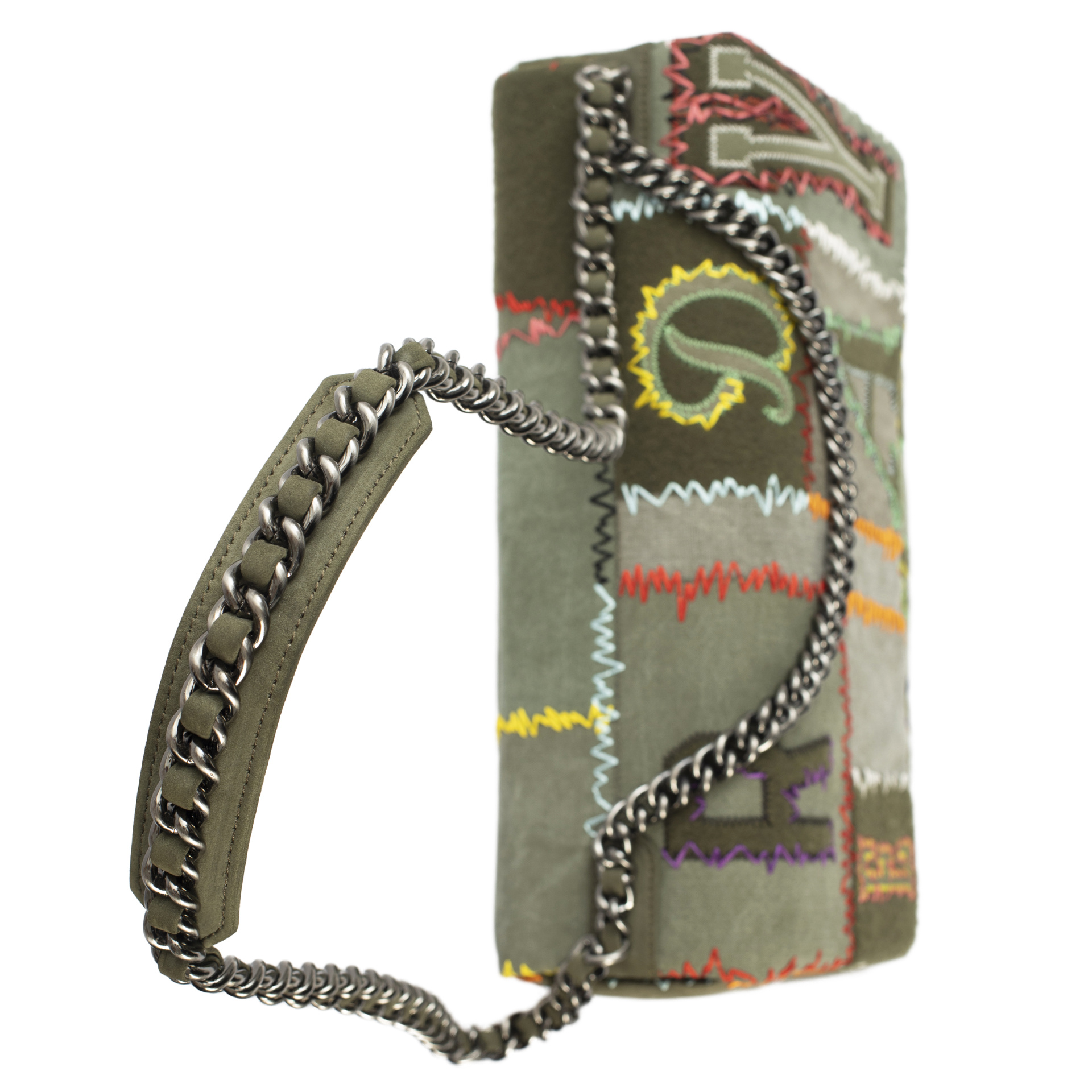 Readymade Сумка в стиле пэчворк на цепочке