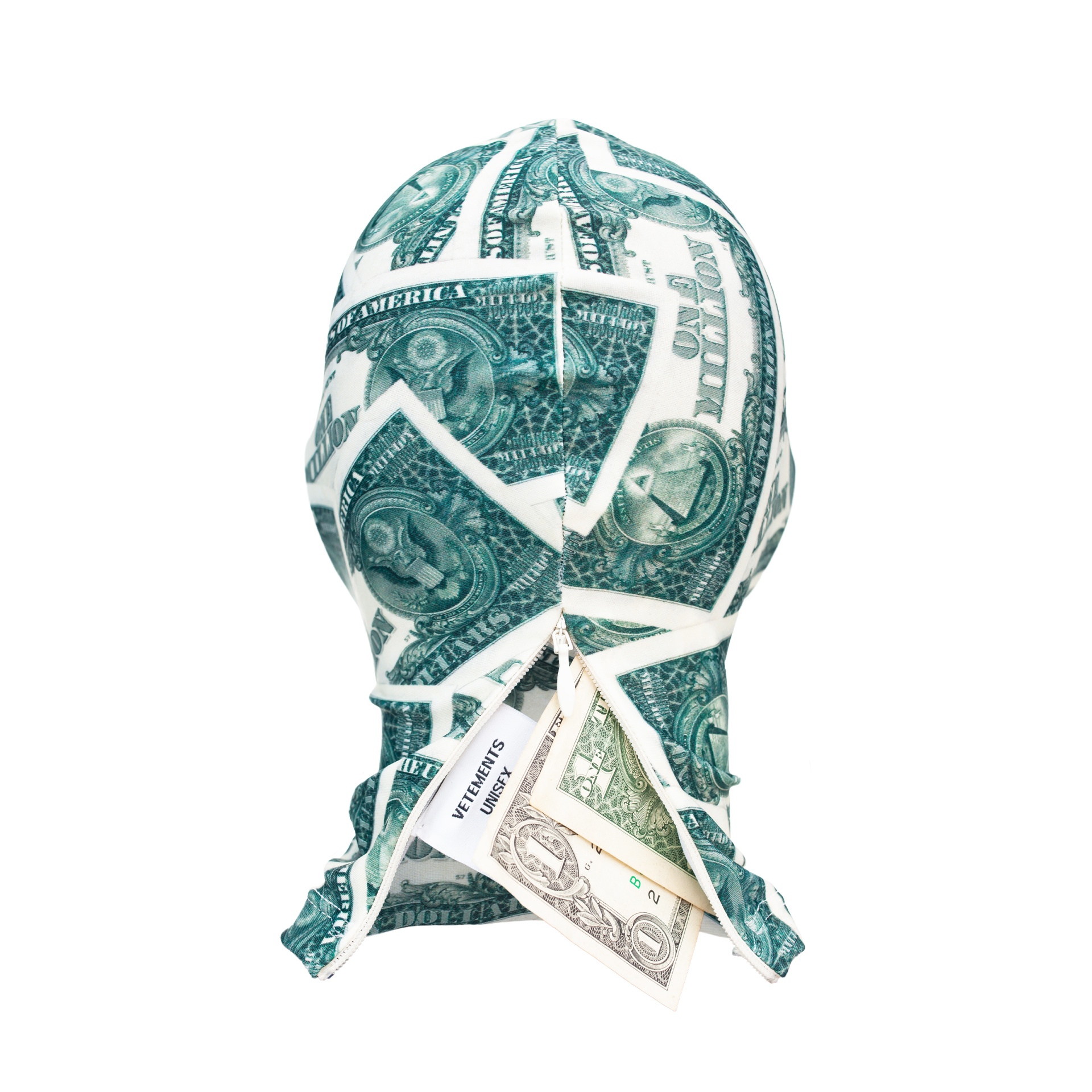 VETEMENTS Маска с монопринтом Million Dollar