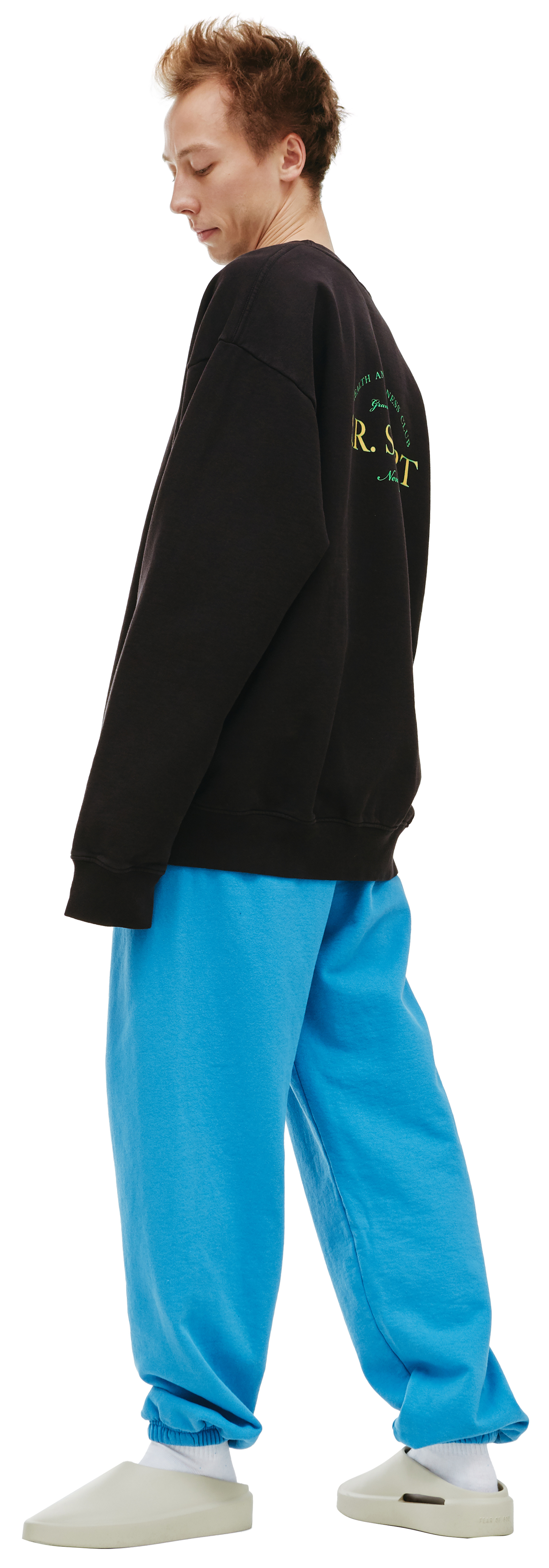 SPORTY & RICH Черный свитшот Wimbledon