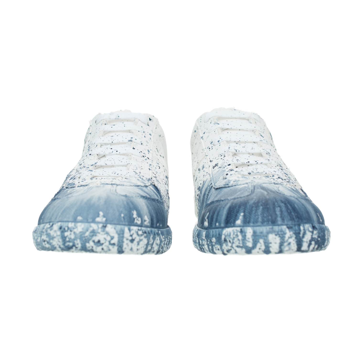 Maison Margiela Белые кеды Replica в краске