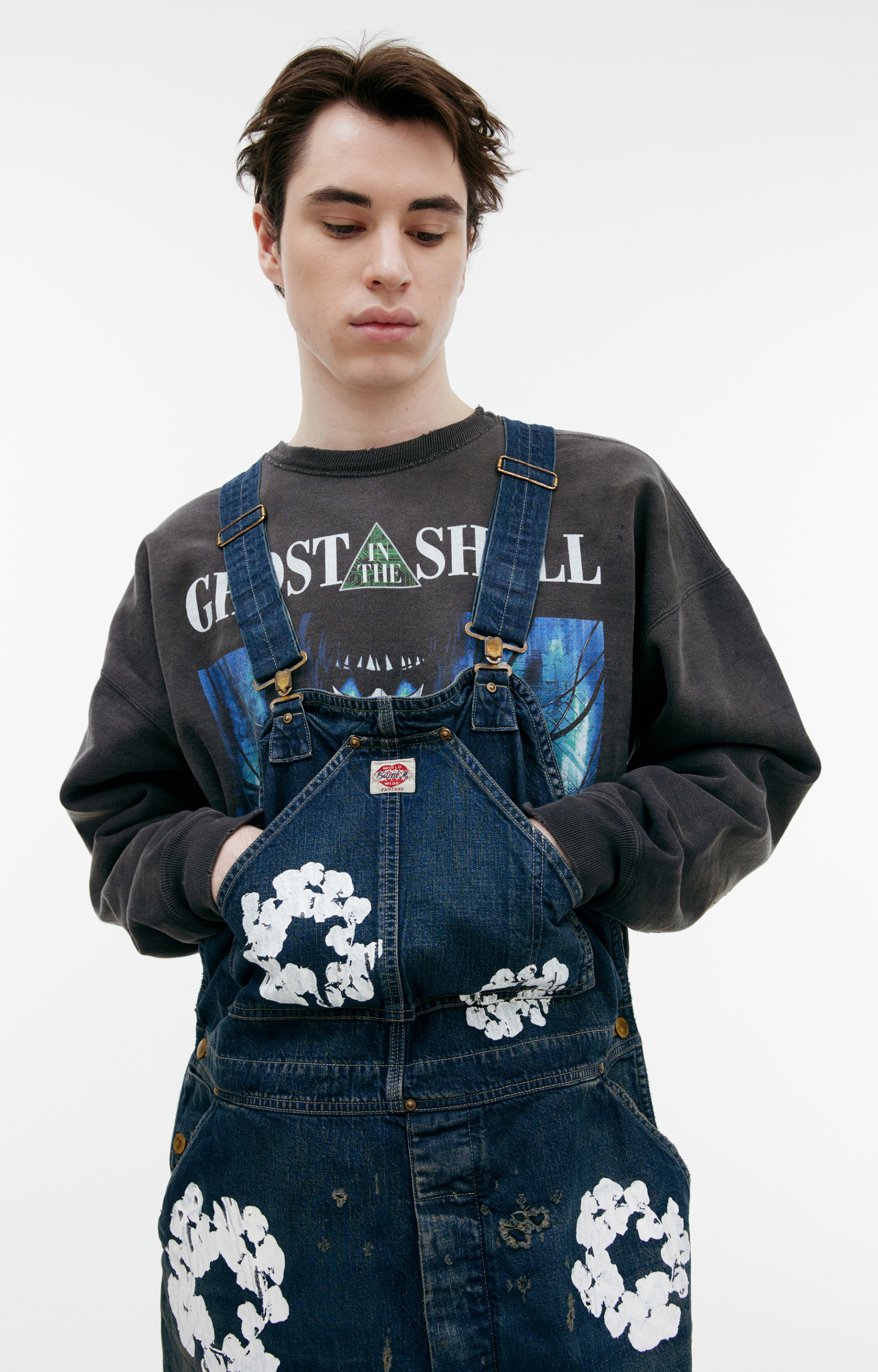 Saint Mxxxxxx Джинсовый комбинезон с цветами