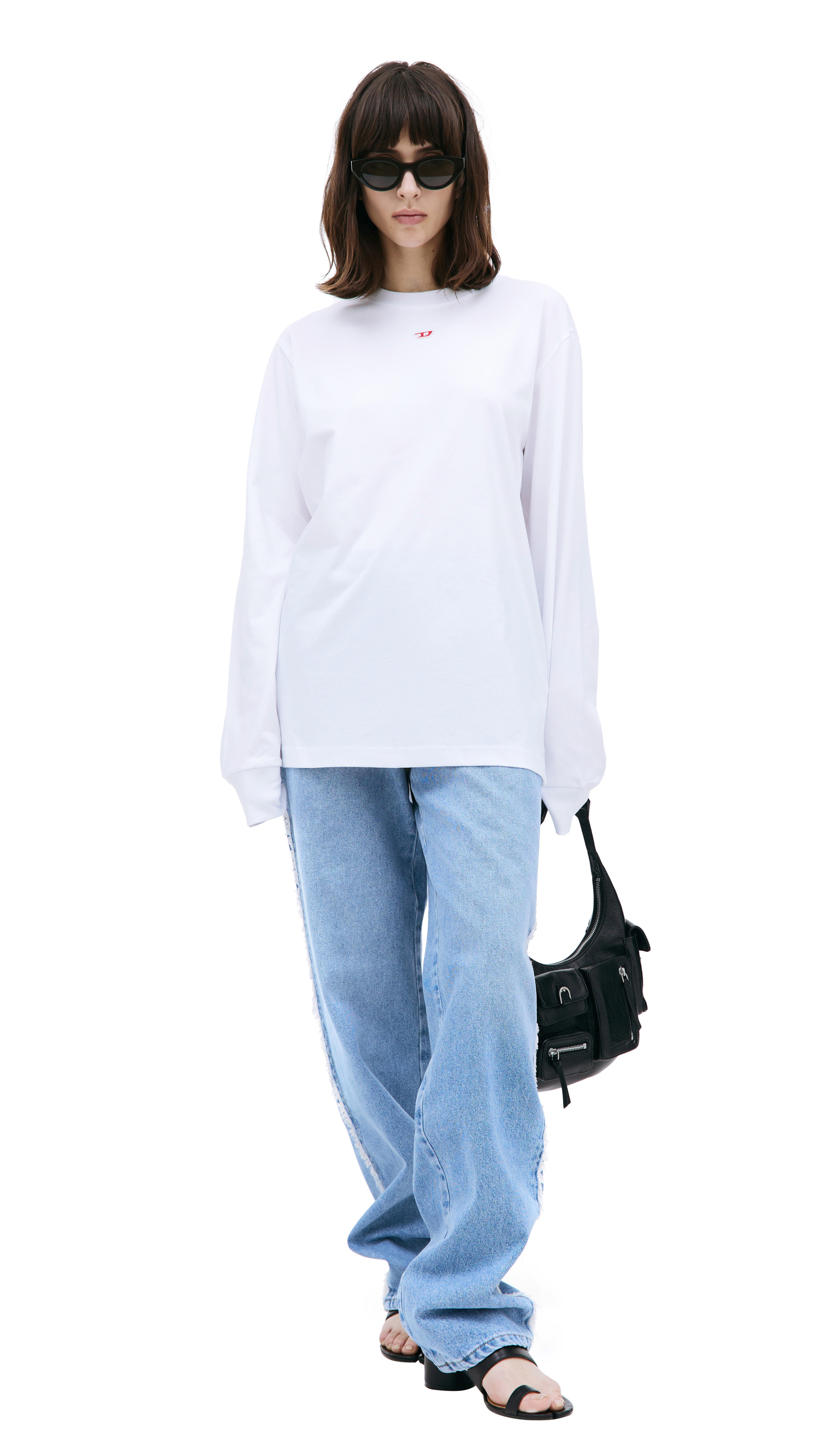 Blumarine Кожаная сумка Hobo small с карманами