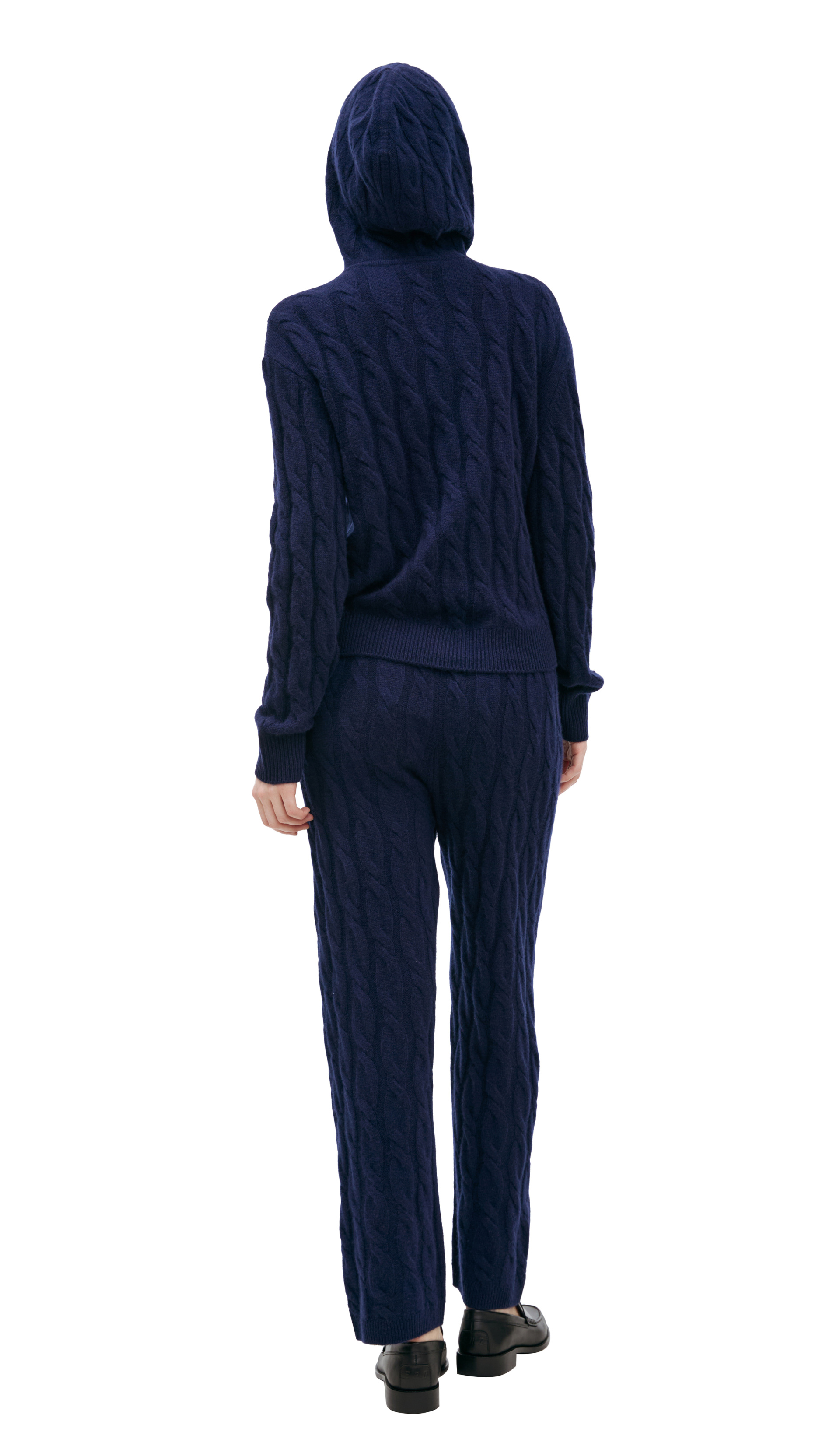 SPORTY & RICH Кашемировое худи в крупную вязку