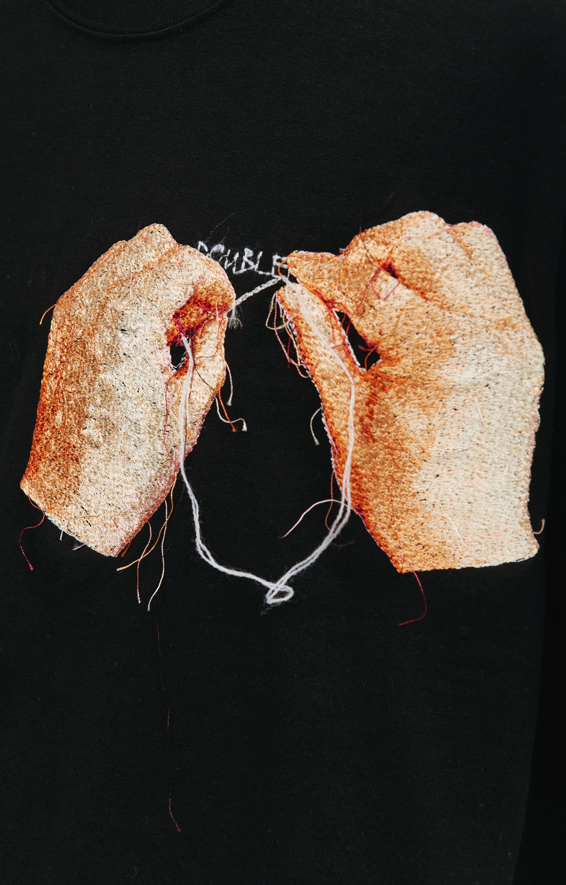 Doublet Хлопковая футболка с вышивкой