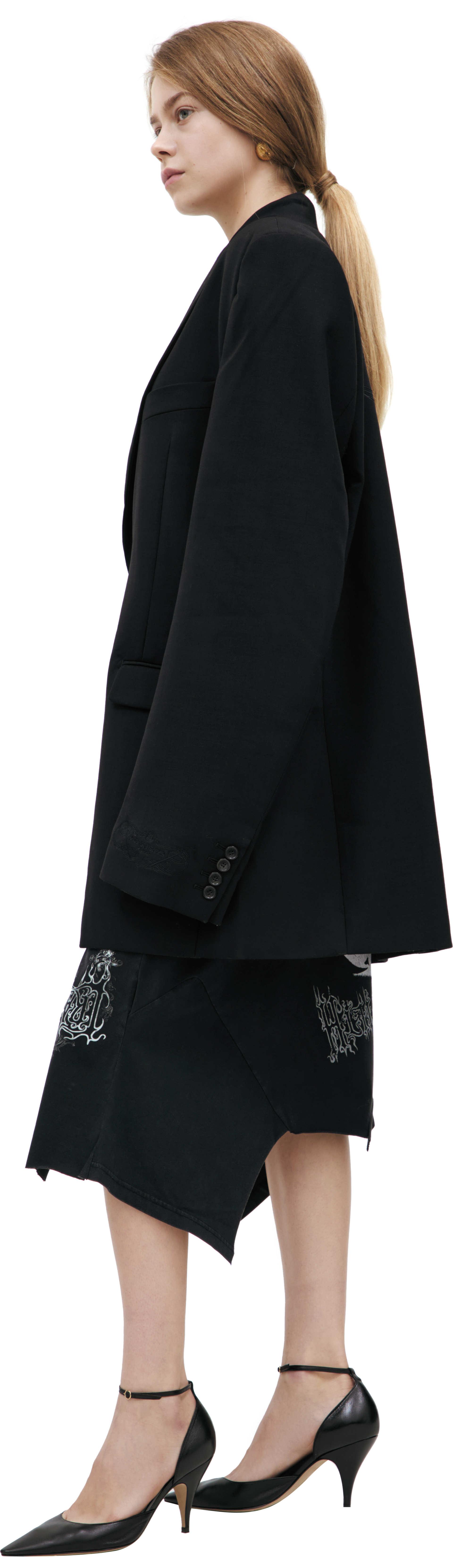 VETEMENTS Пиджак с вышивкой на спине