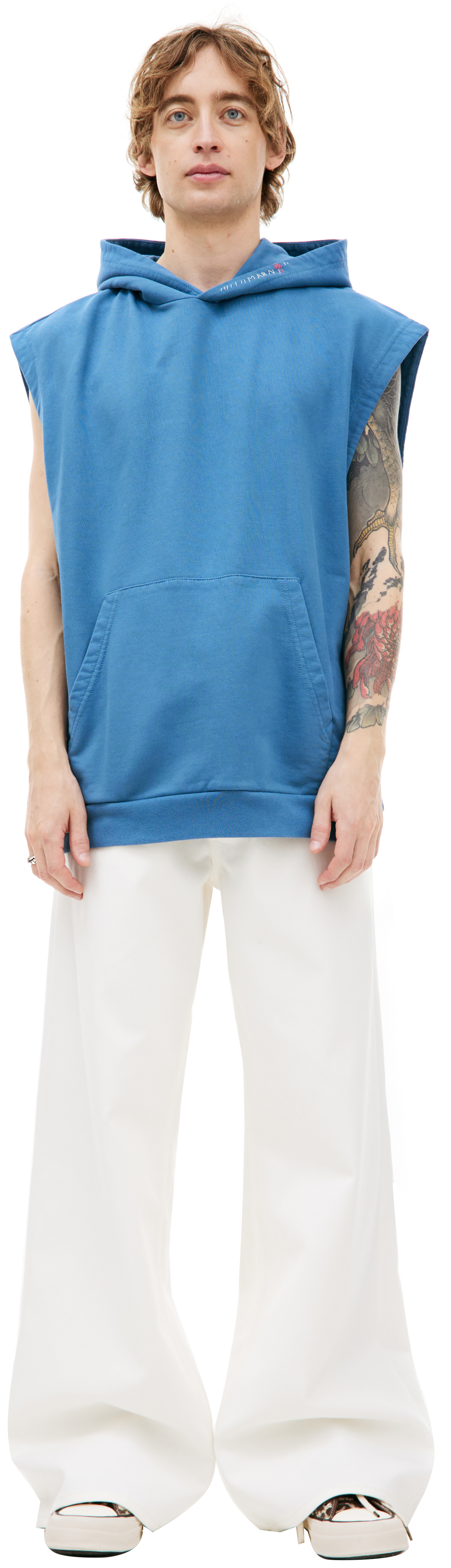 Marni Худи без рукавов с принтом