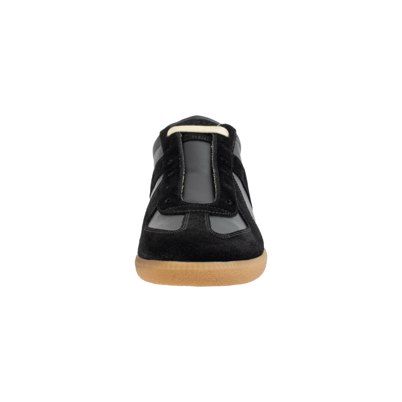 Maison Margiela Черные кеды из кожи