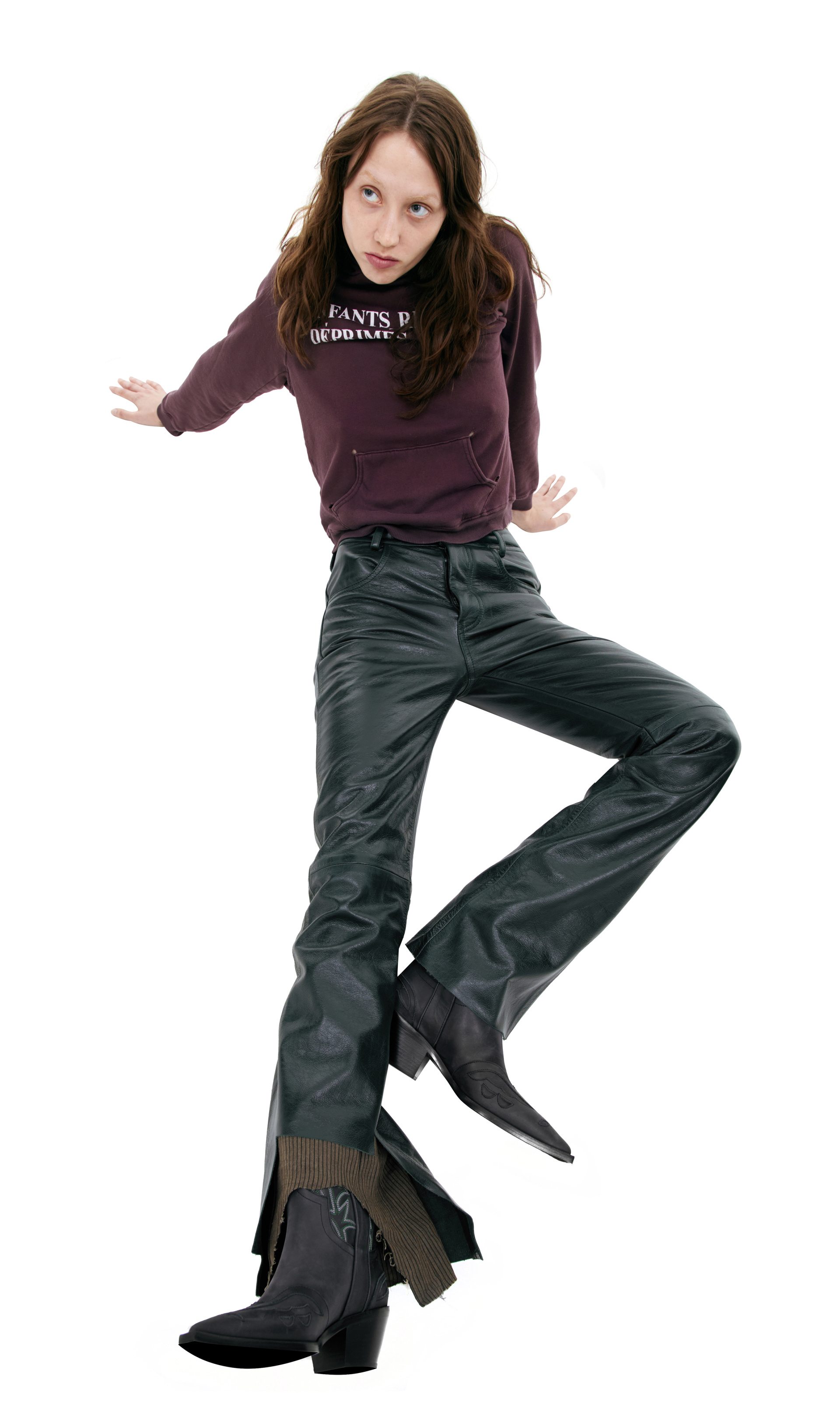 Enfants Riches Déprimés Кожаные брюки