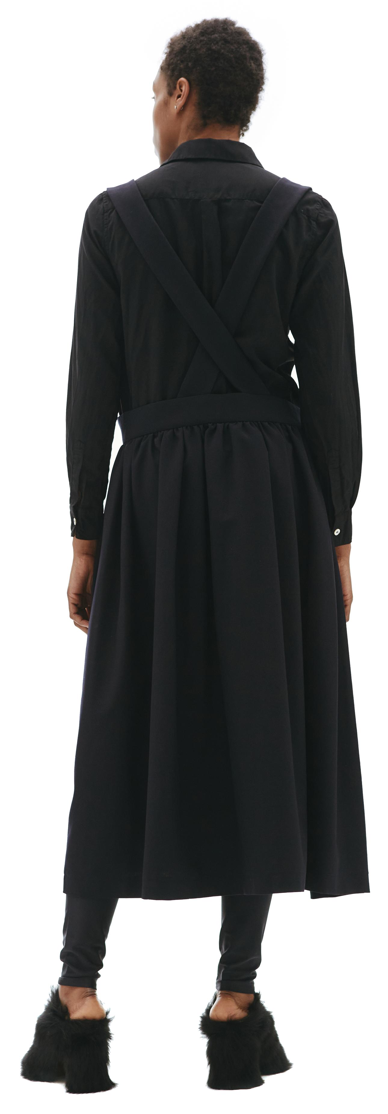 Comme des Garcons CdG Шерстяная юбка с лямками