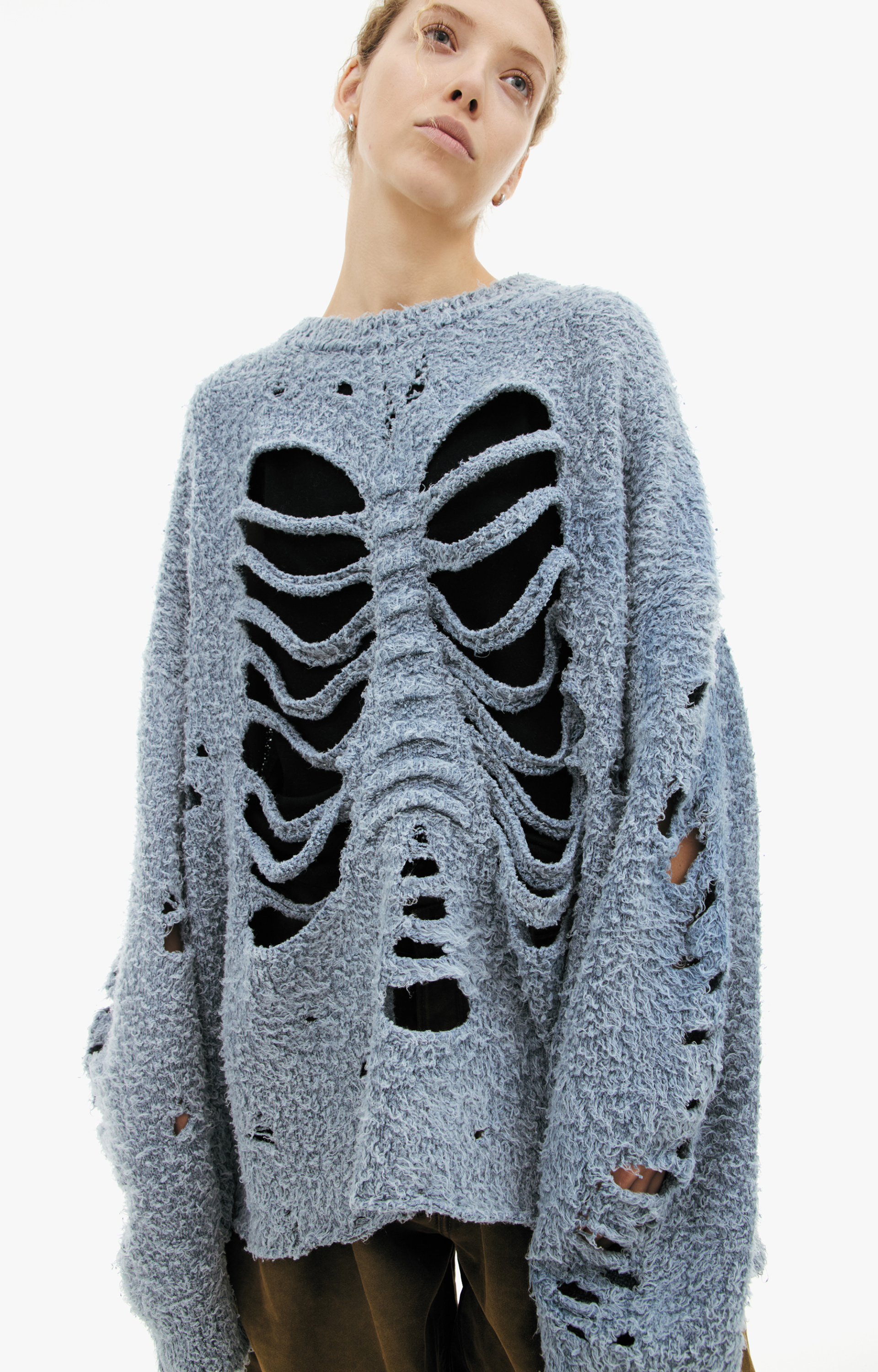 Doublet Голубой свитер \'Ribcage\'