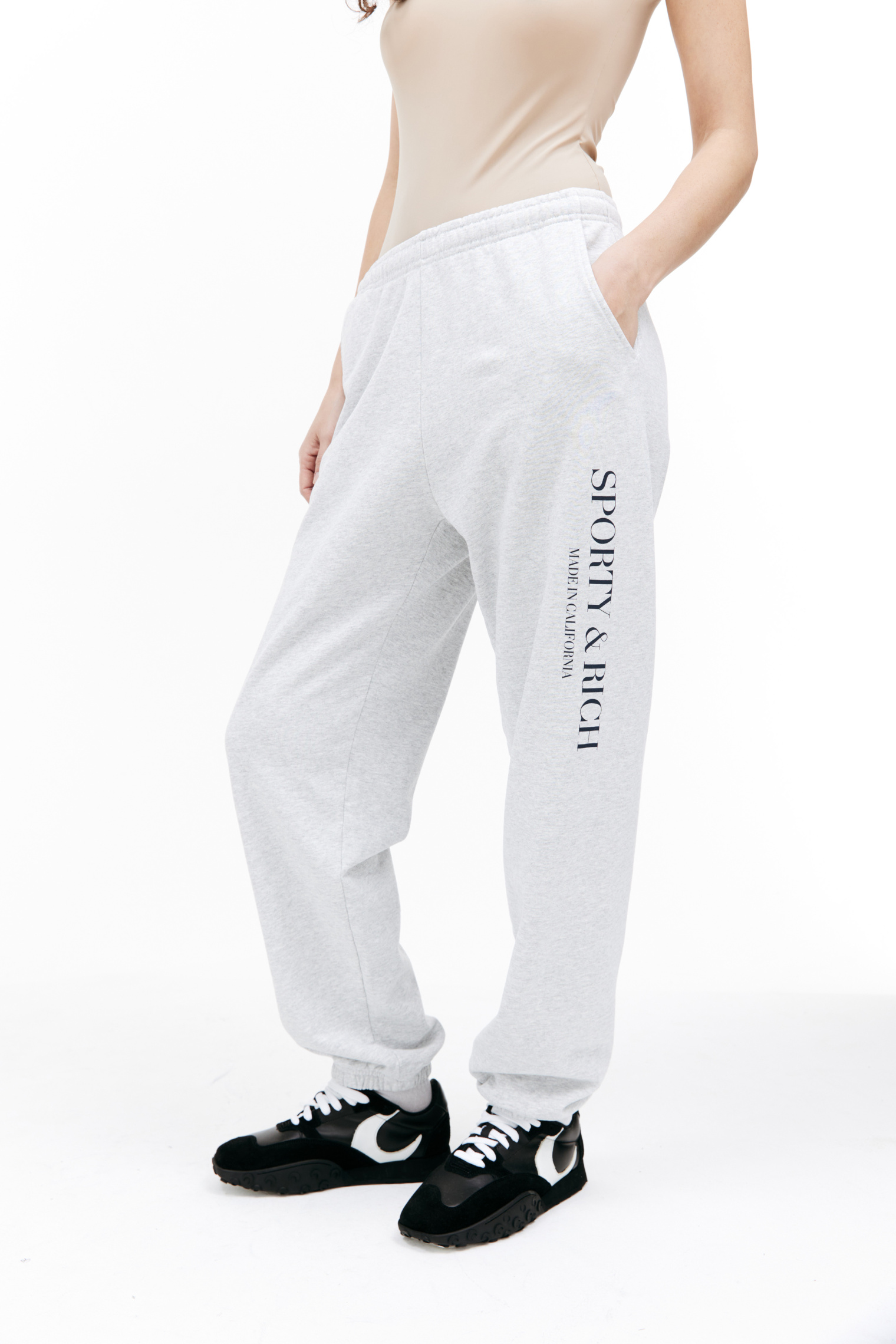 SPORTY & RICH Спортивные брюки с логотипом