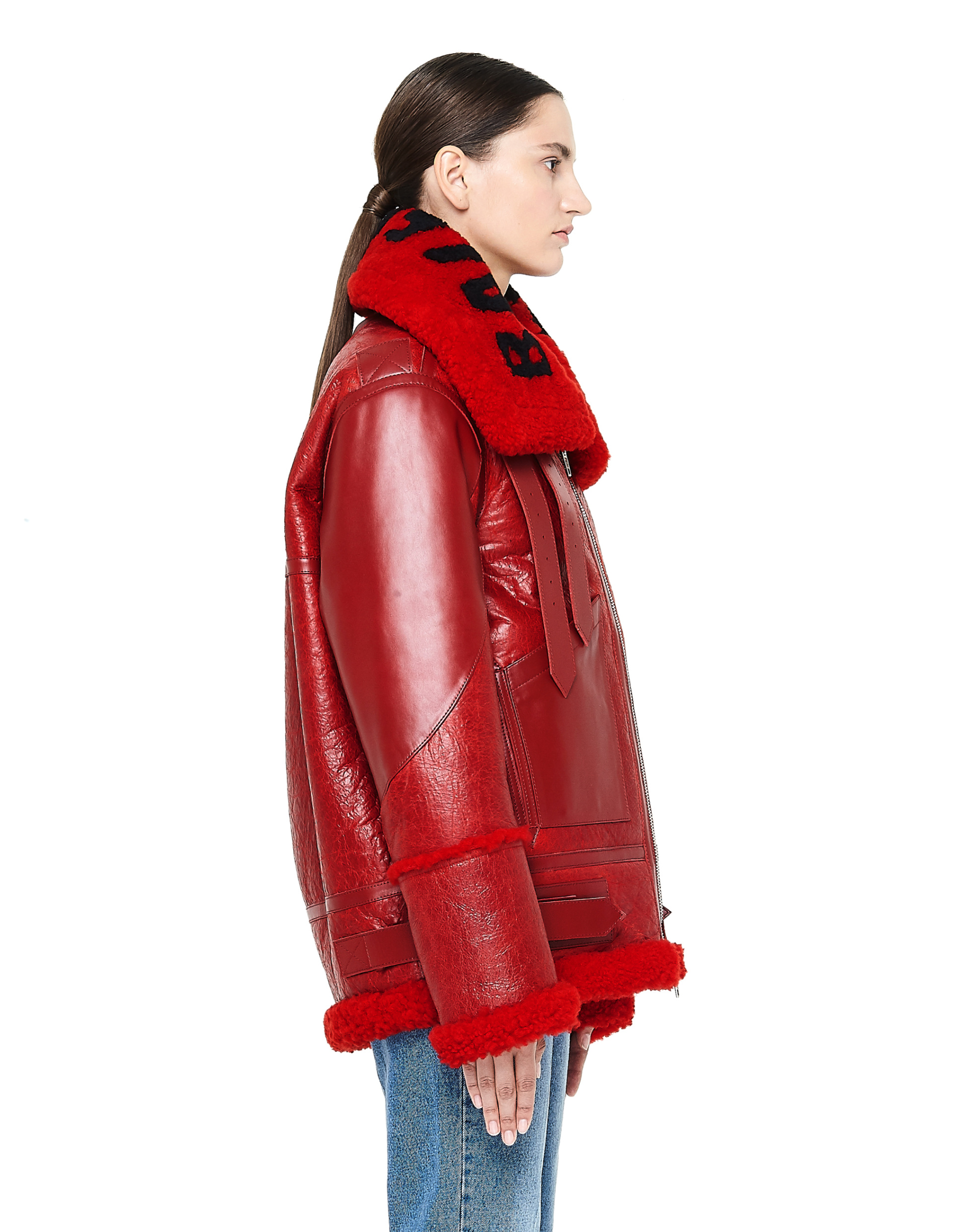 Balenciaga Дубленка The Bombardier из кожи и овчины