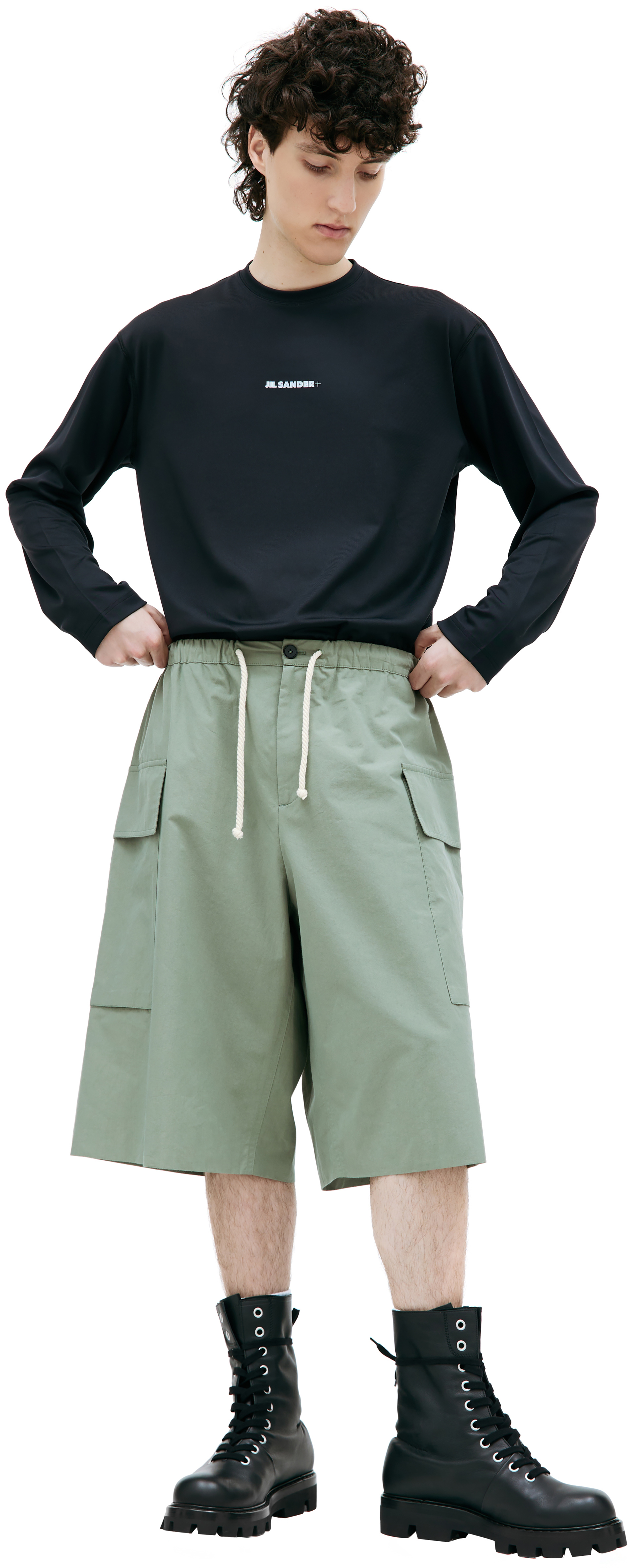 Jil Sander Широкие шорты с карманами
