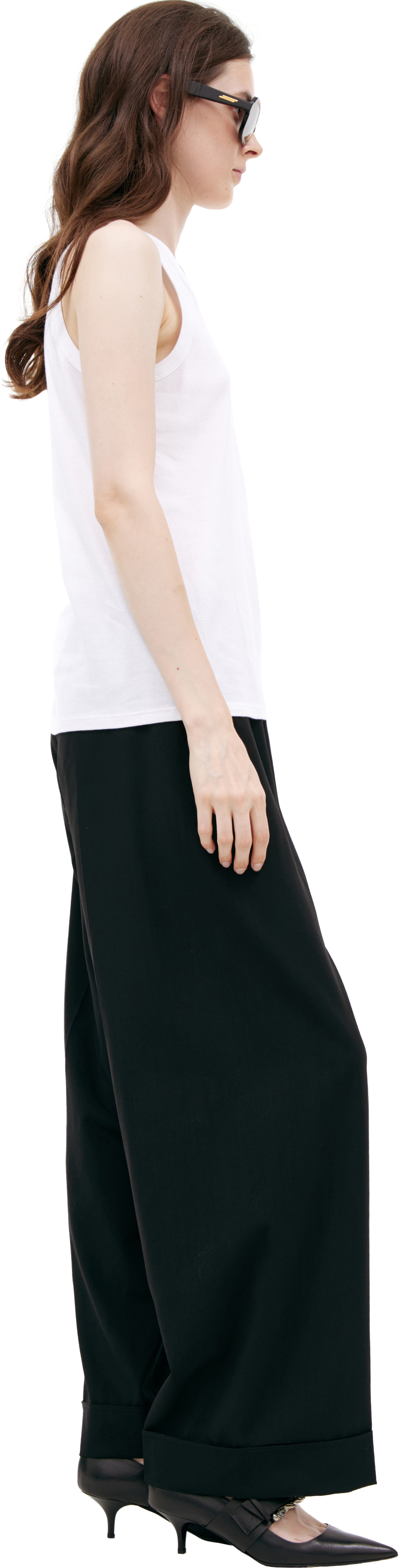 The Row Белый топ из хлопка