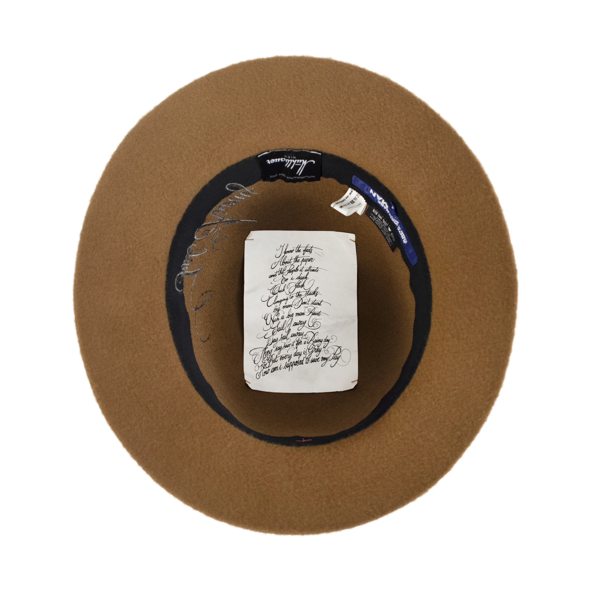 Junya Watanabe Шерстяная шляпа с вышитым логотипом