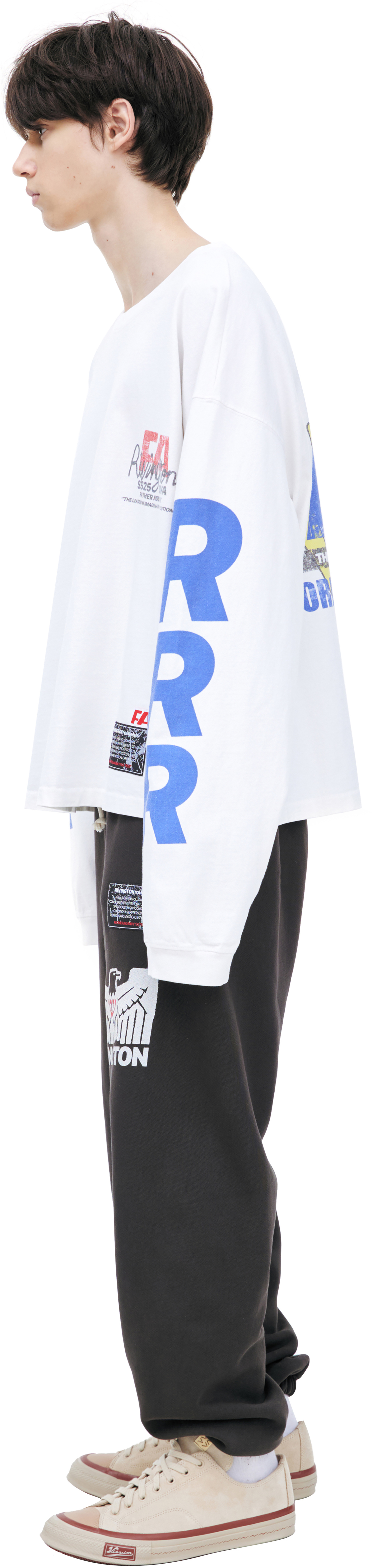 RRR123 Лонгслив с принтом