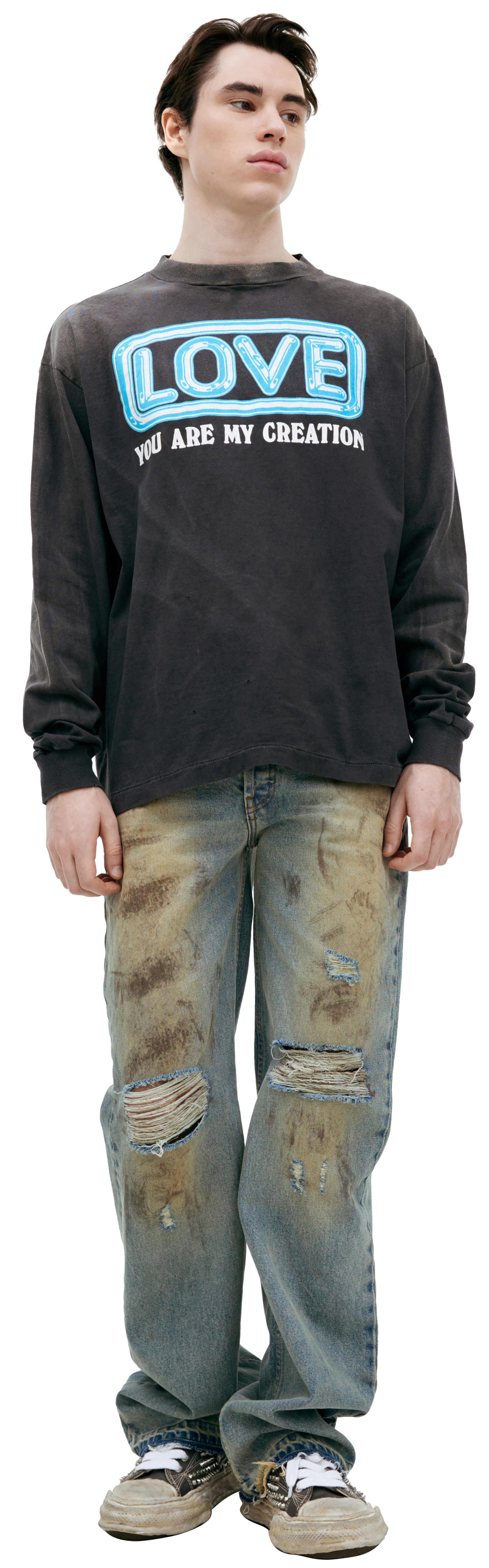 Saint Mxxxxxx Лонгслив с принтом \'LOVE\'