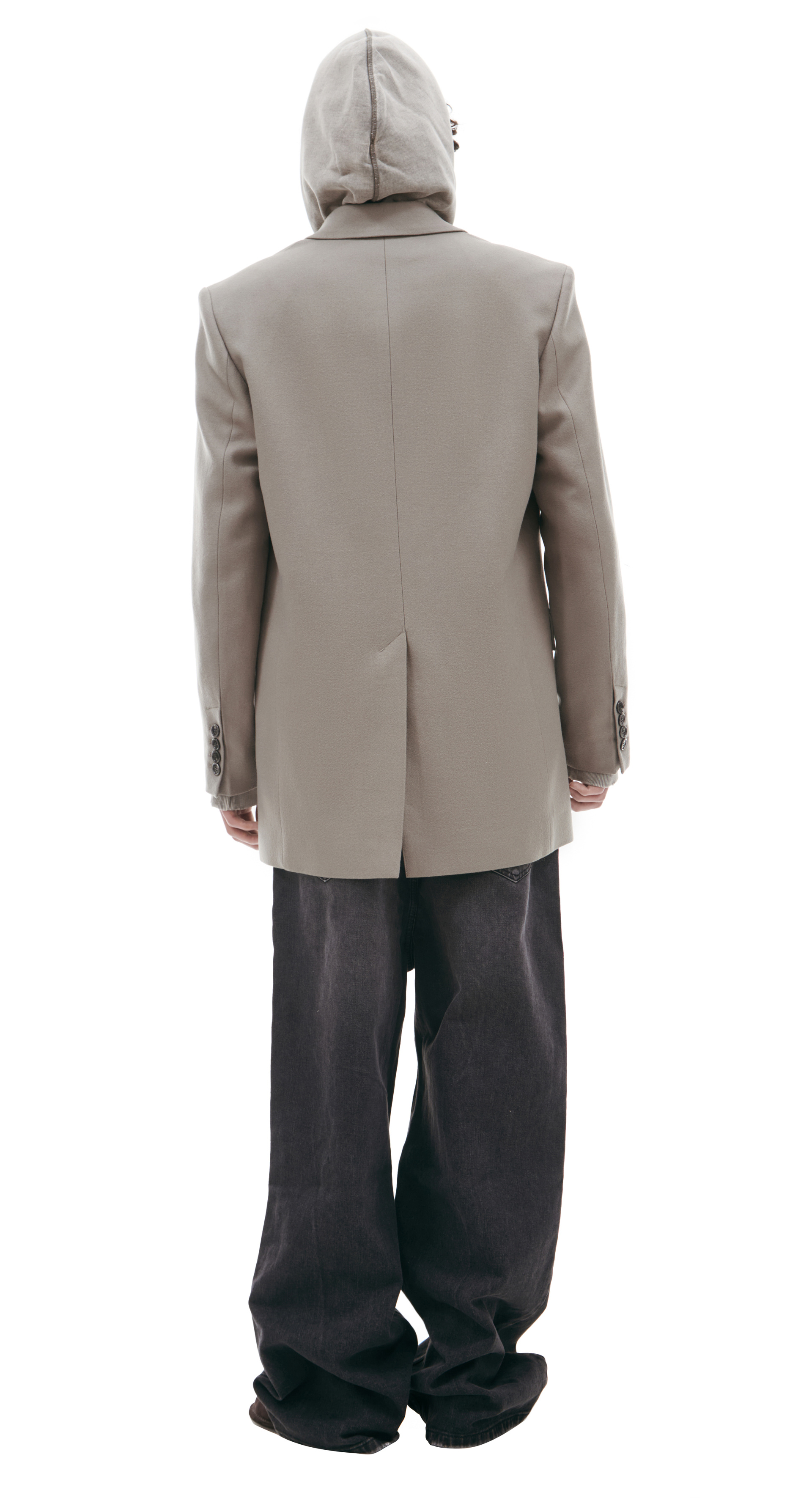 AMI PARIS Двубортный пиджак из хлопка