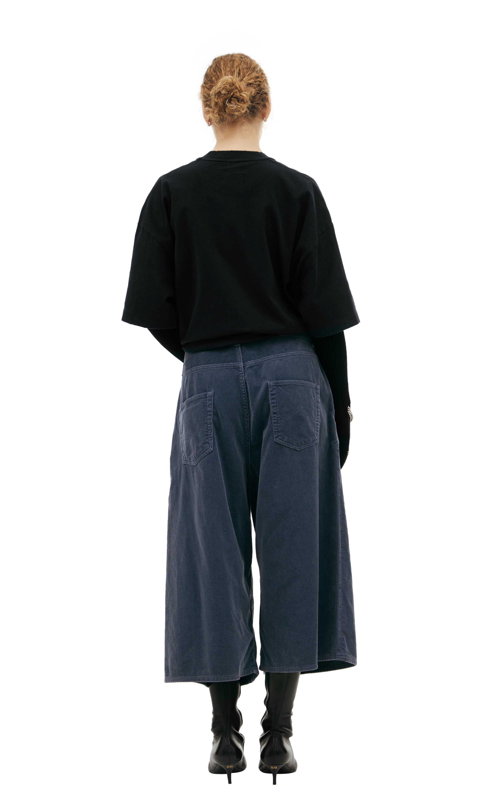 Doublet Укороченные брюки с принтом