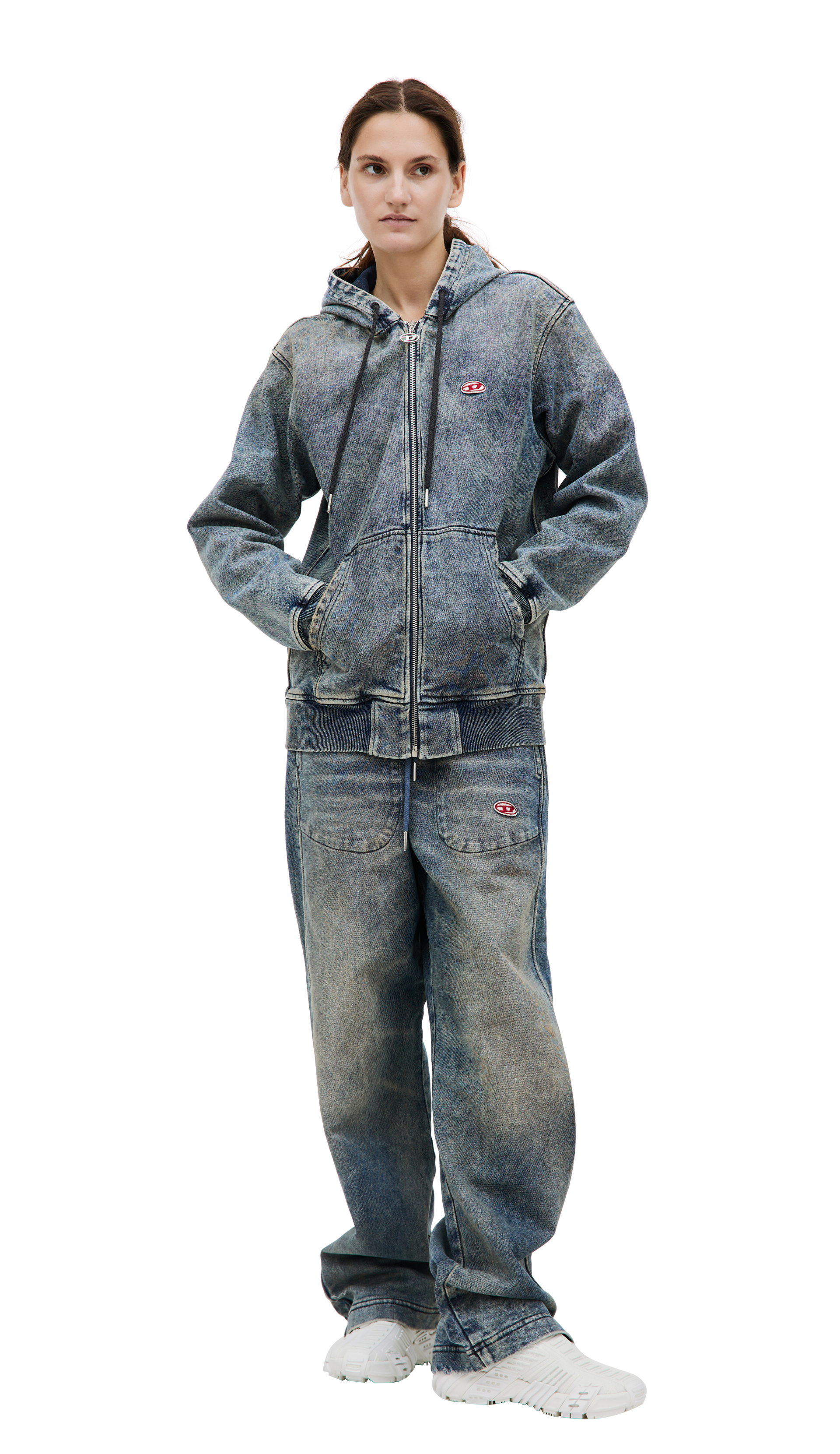 Diesel Джинсовое худи D-Gir-Ne на молнии