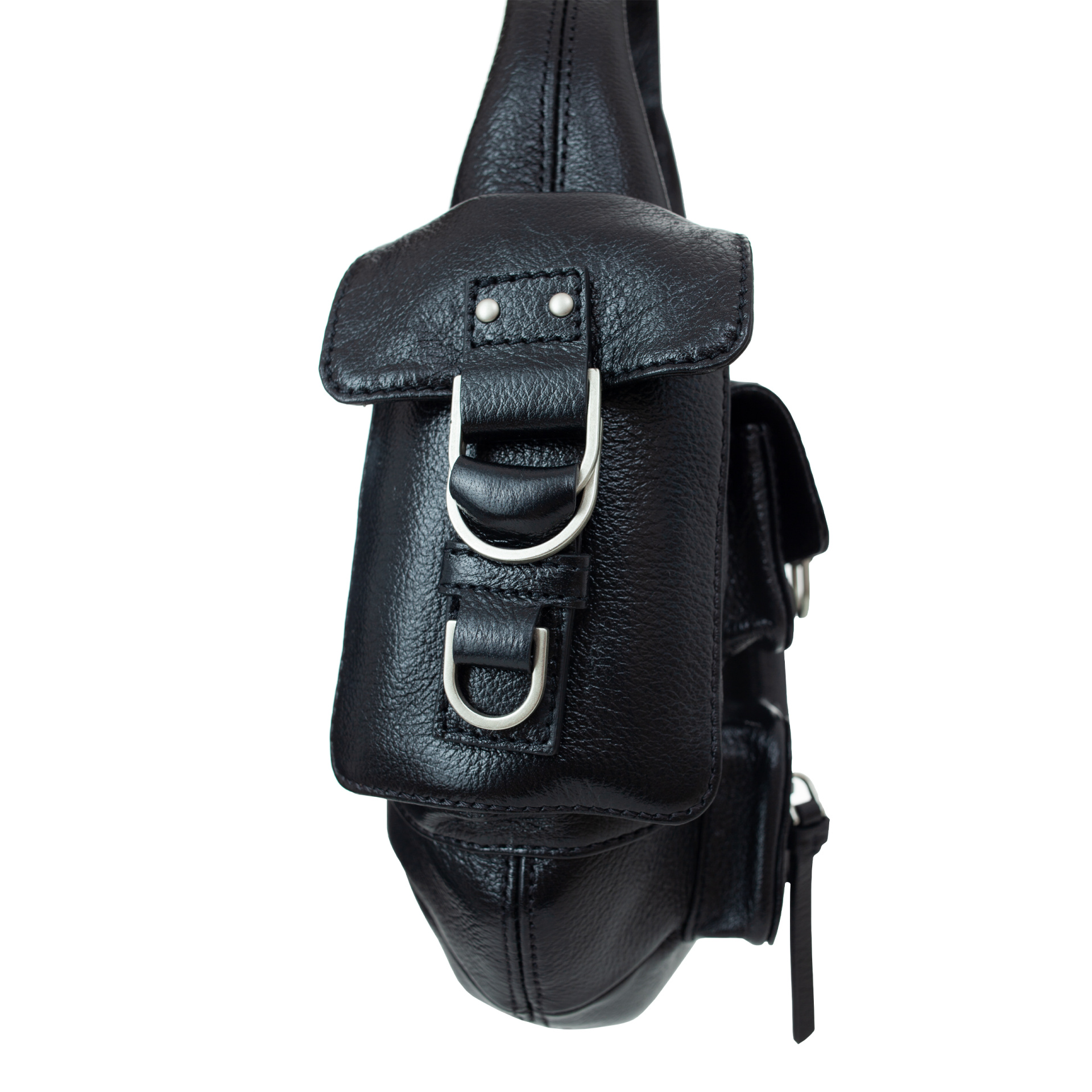 Blumarine Кожаная сумка Hobo small с карманами