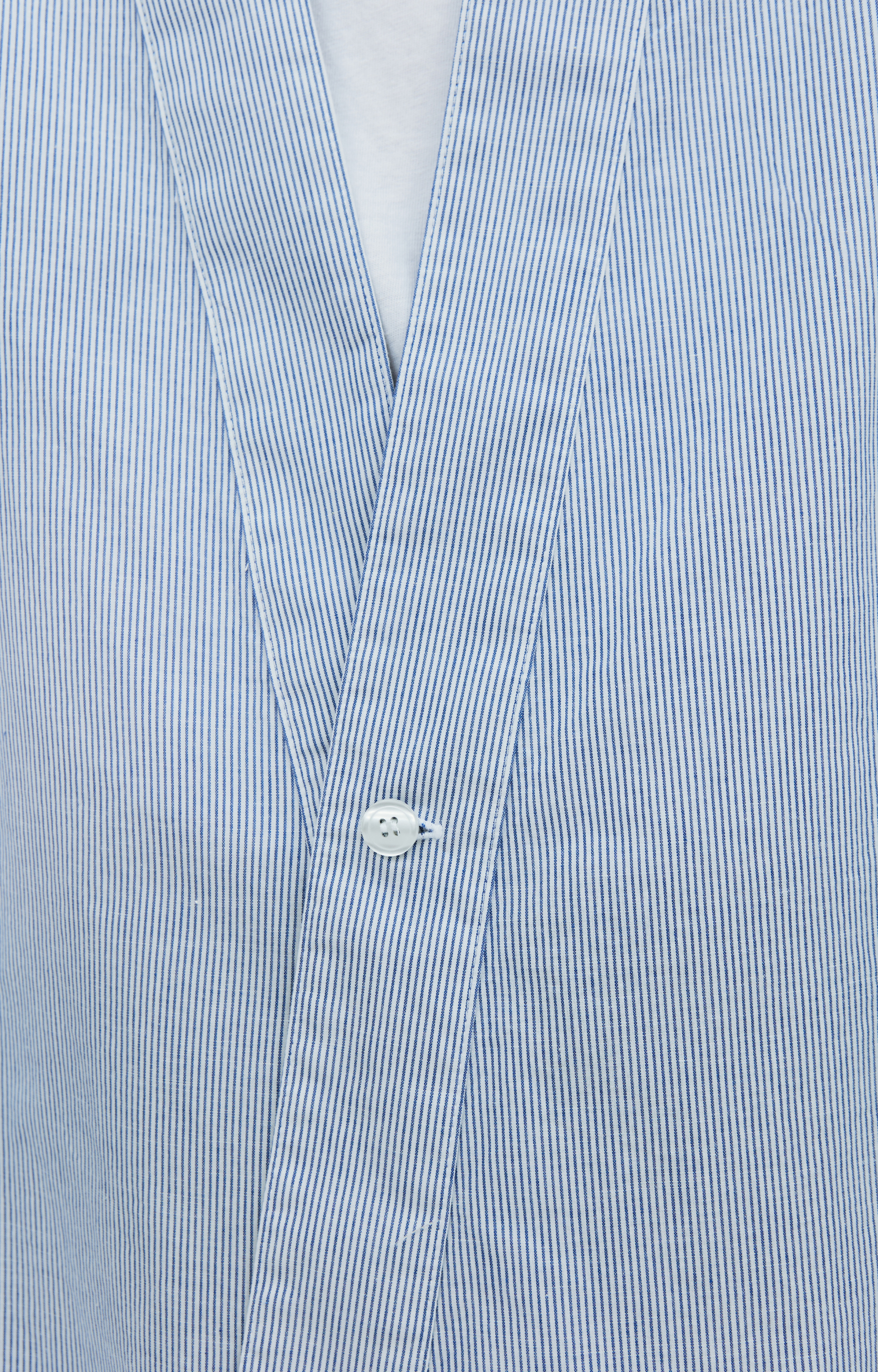 Greg Lauren Голубая рубашка в полоску