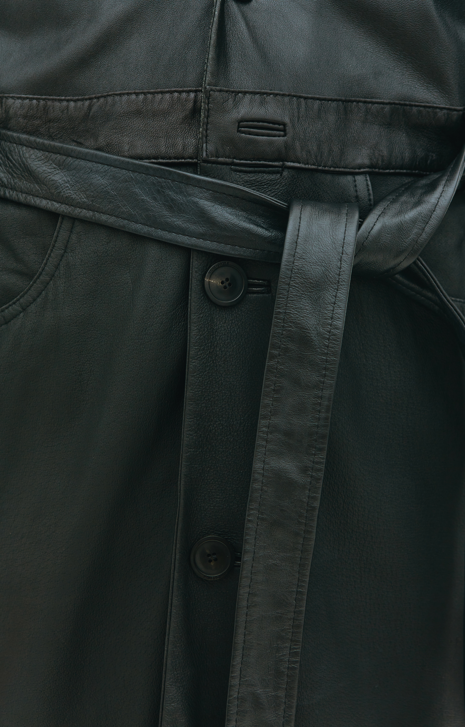 Balenciaga Кожаное пальто