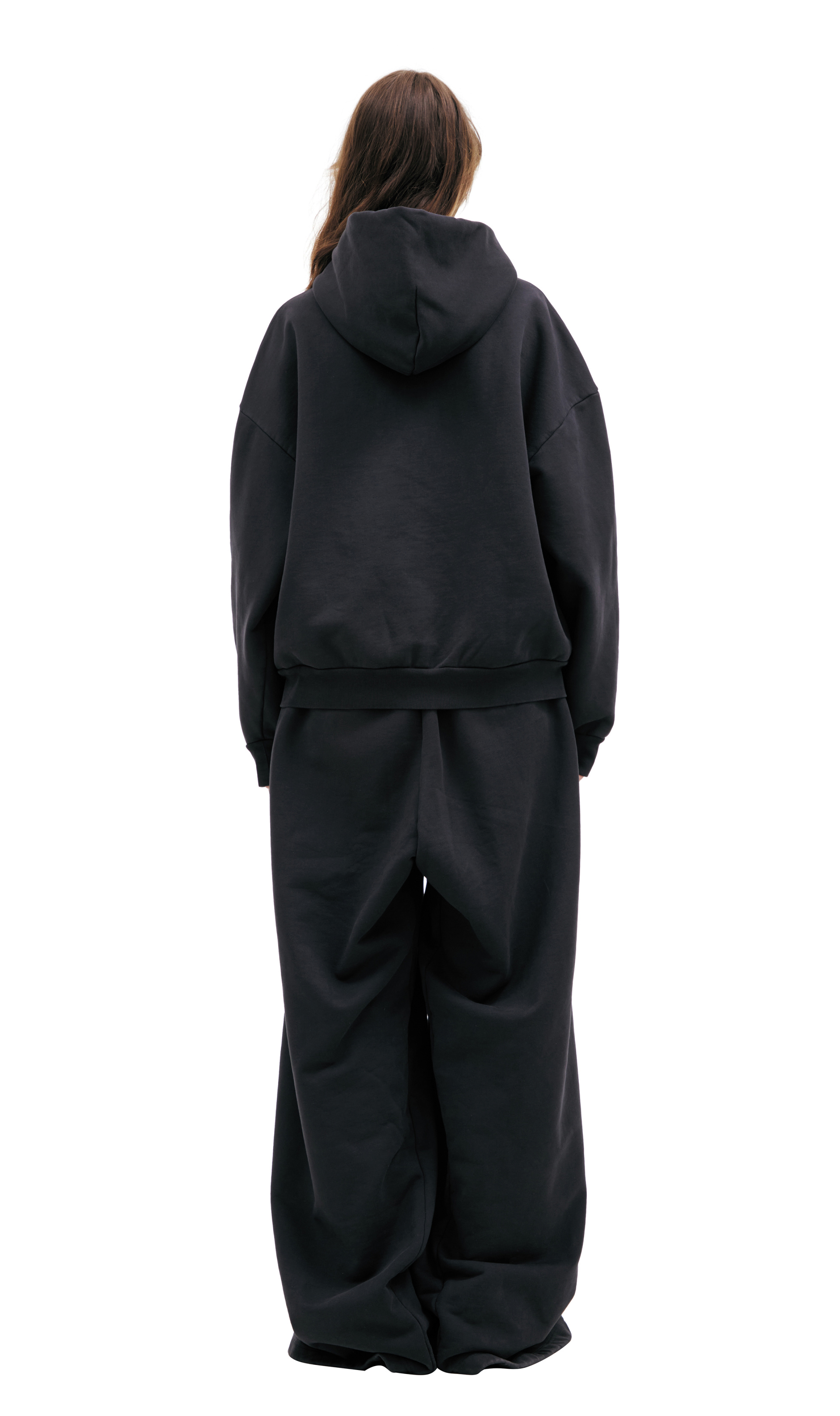 Balenciaga Черное худи с логотипом