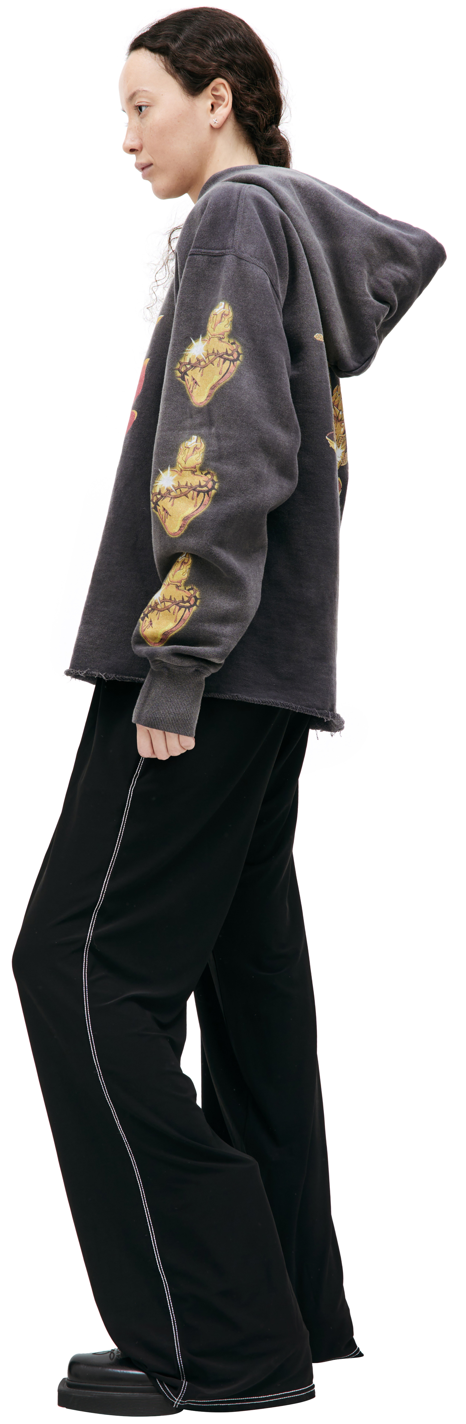 Saint Michael Оверсайз худи с принтом