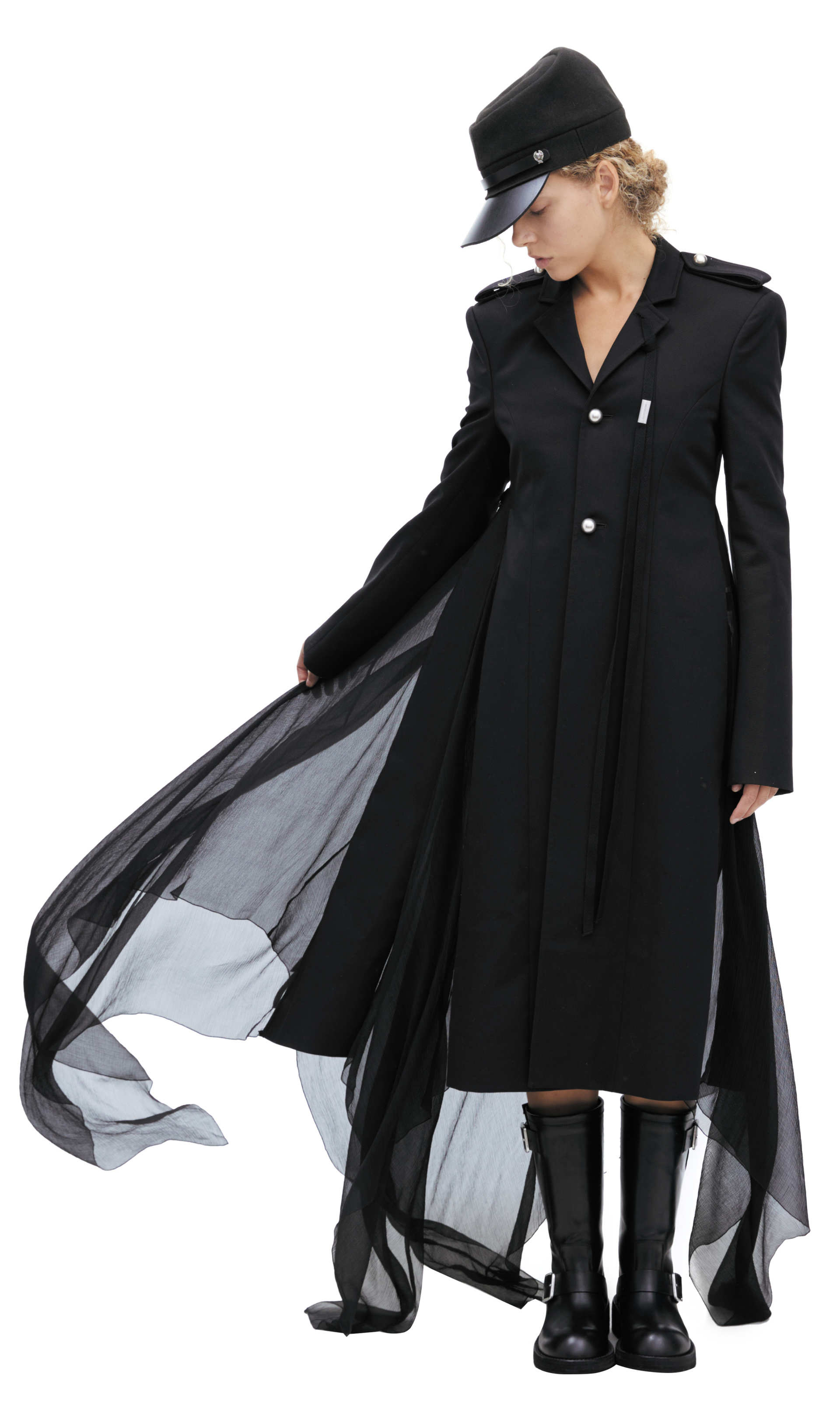 Ann Demeulemeester Асимметричное пальто