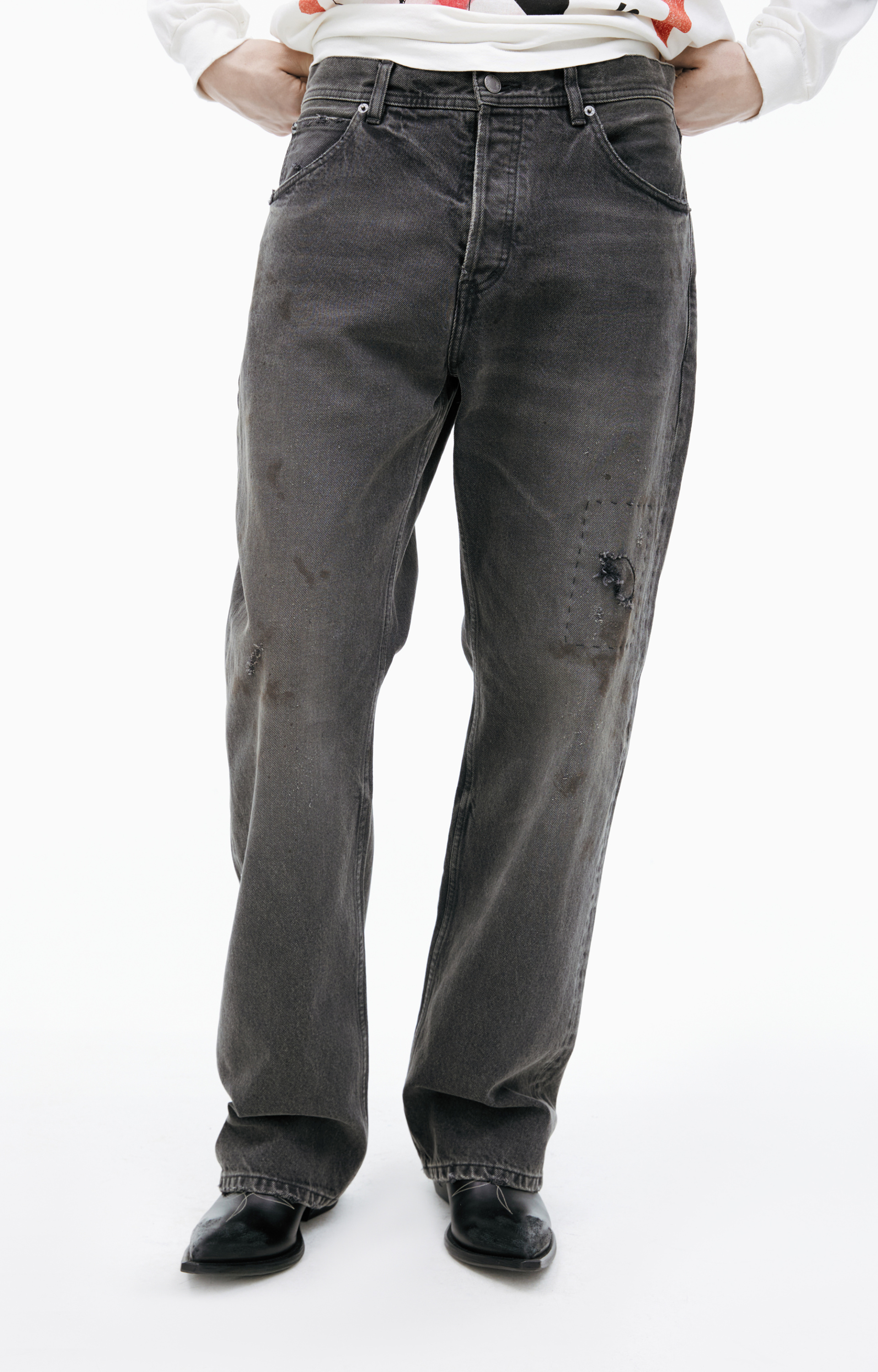 Enfants Riches Déprimés Джинсы с эффектом потертостей