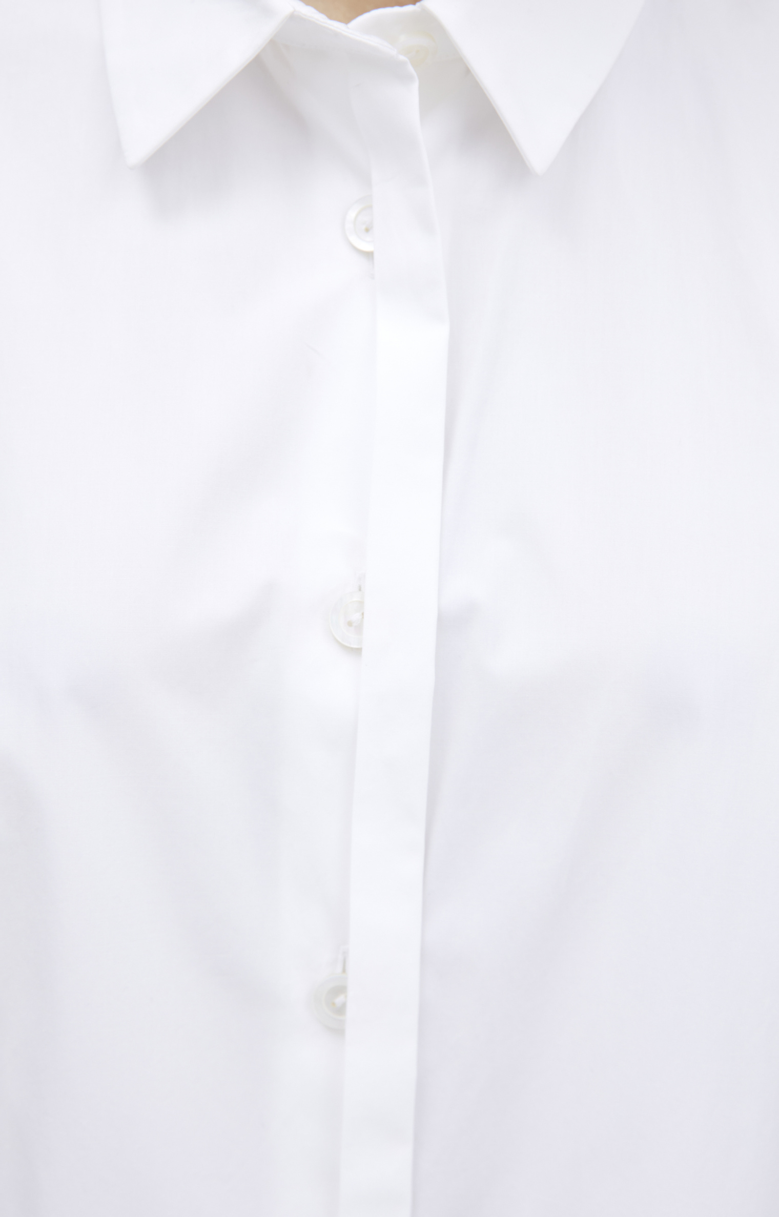 Jil Sander Белая рубашка из хлопка