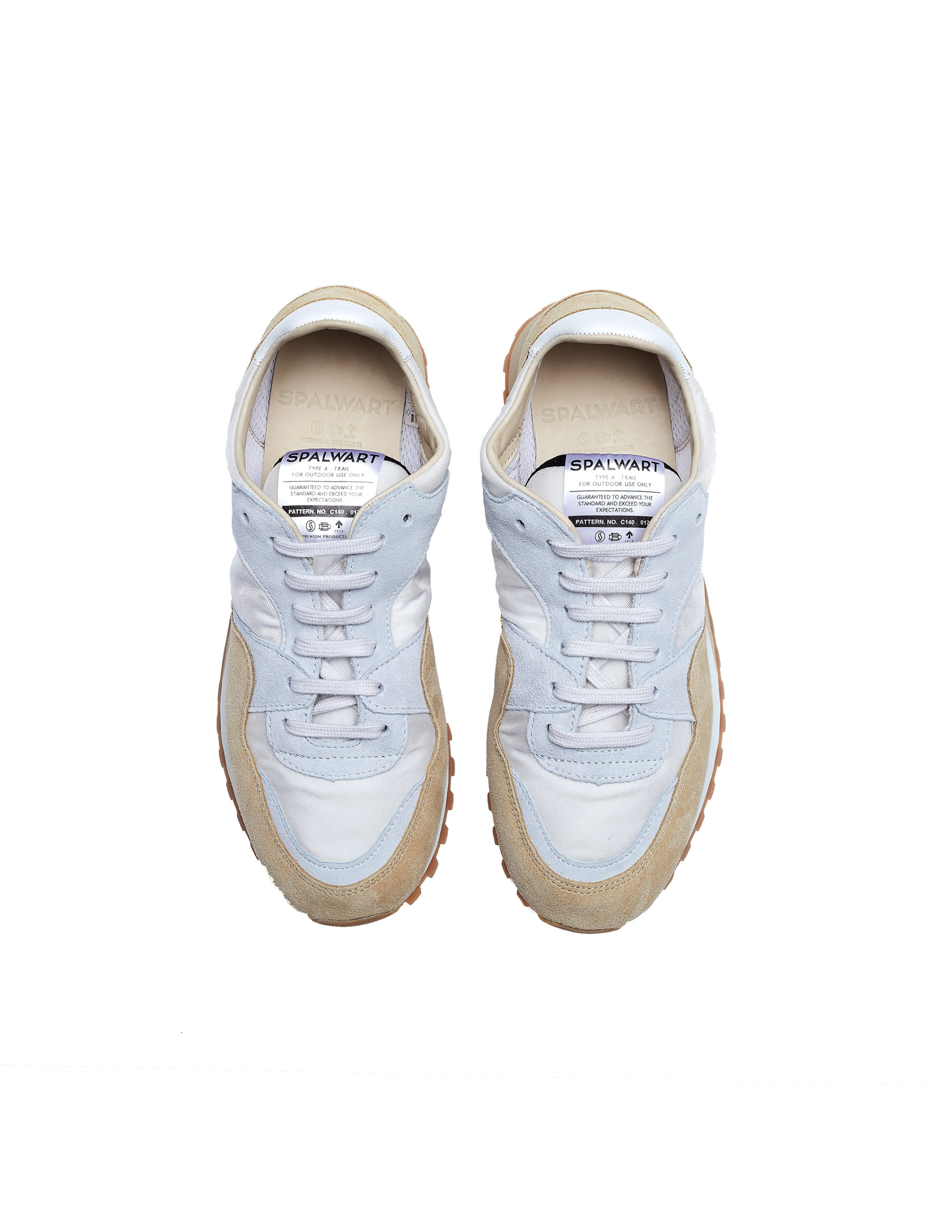 Spalwart Бело-бежевые кроссовки Marathon Trail Low