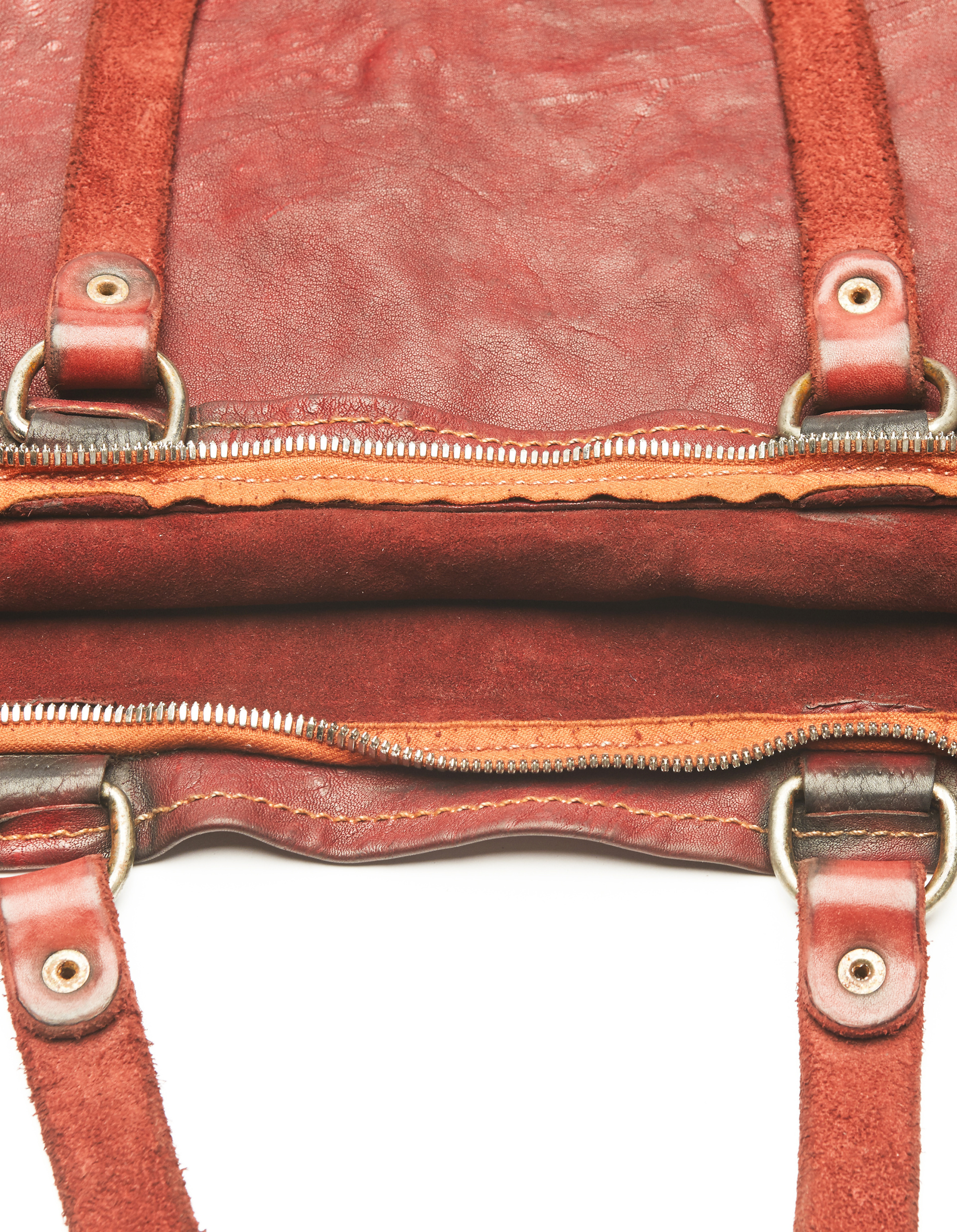 Guidi Кожаная сумка-шоппер на молнии