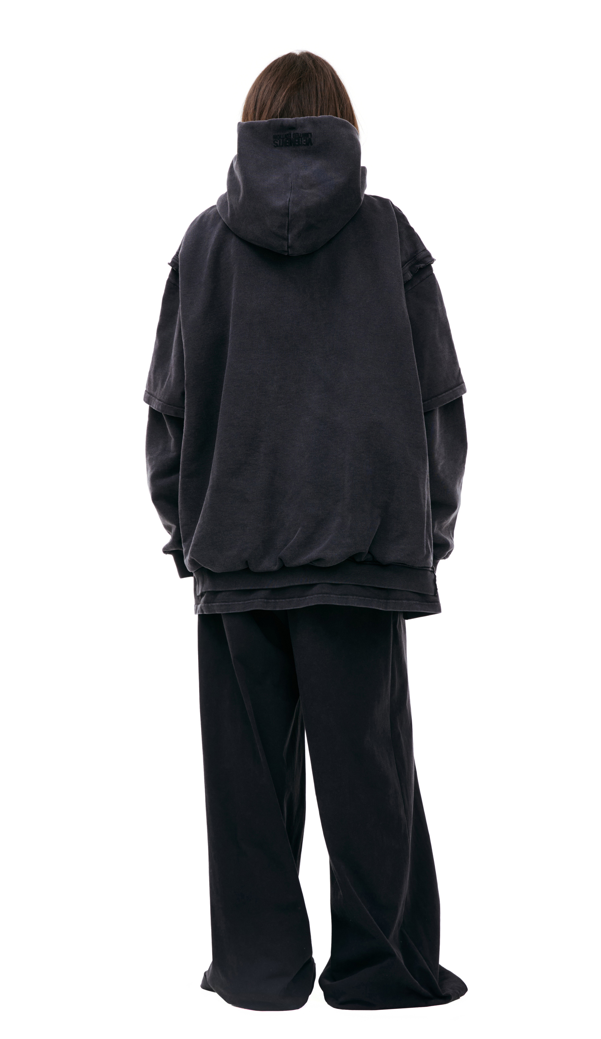 VETEMENTS Оверсайз худи с нашивкой \'PARIS XXXL\'