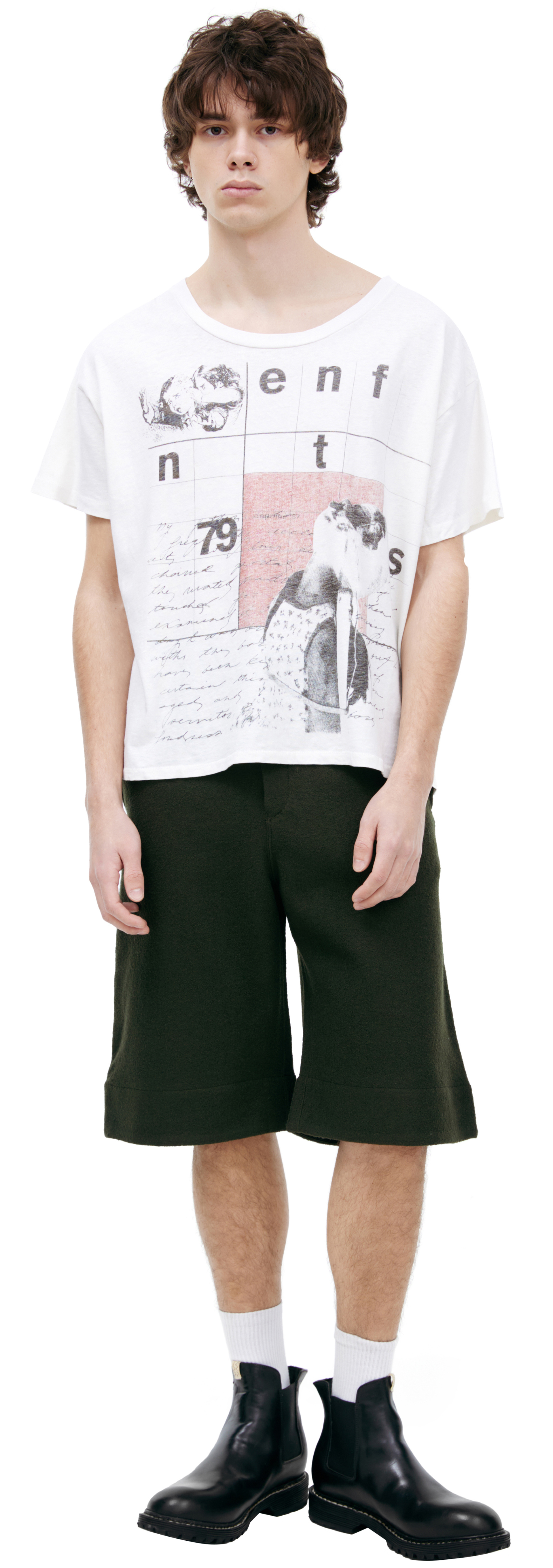 Enfants Riches Déprimés Белая футболка с принтами